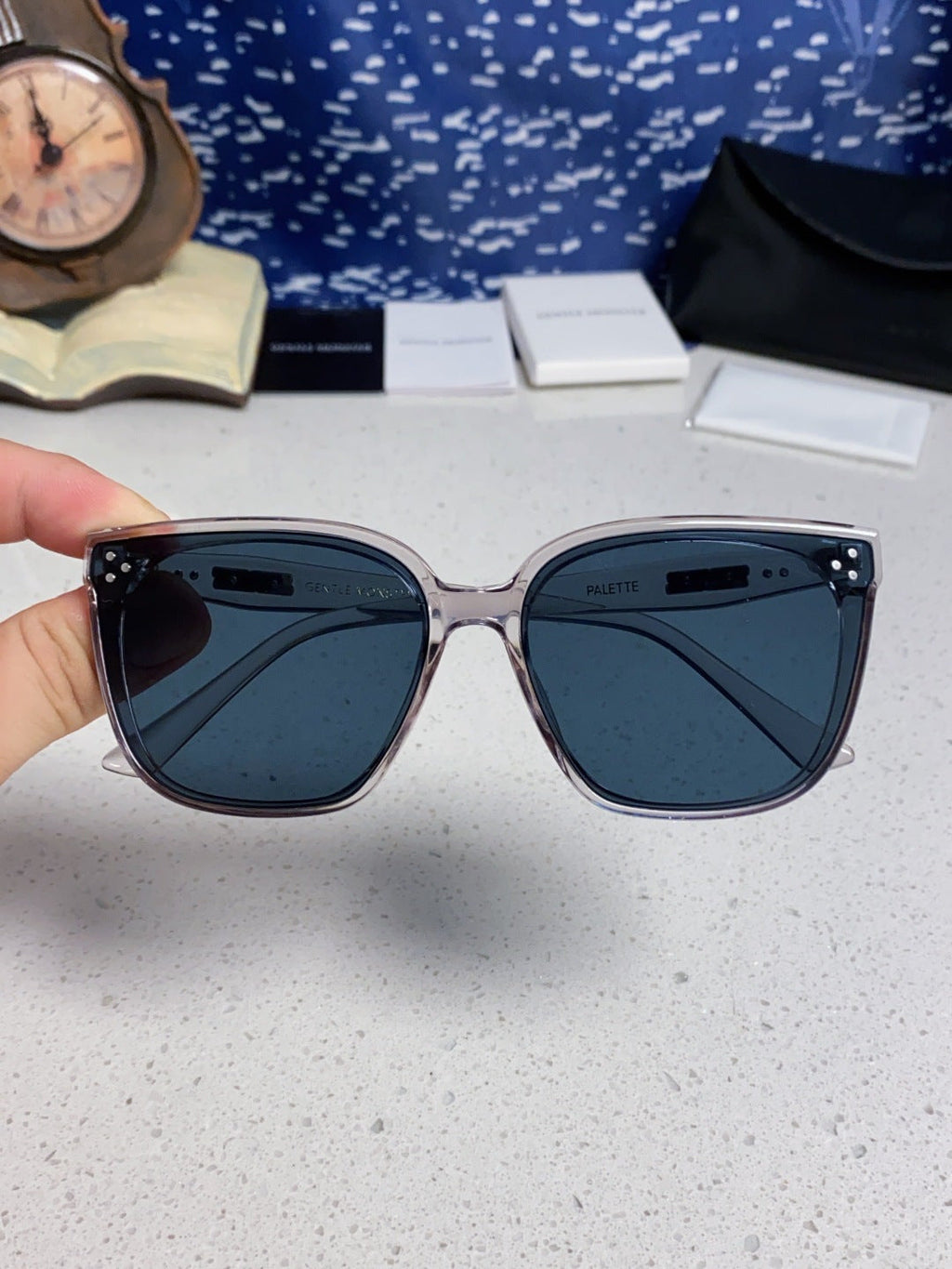 Gentle Monster PALETTE Fashion Black Lens Sunglasses for Men & Women - 158656 - detail image 4