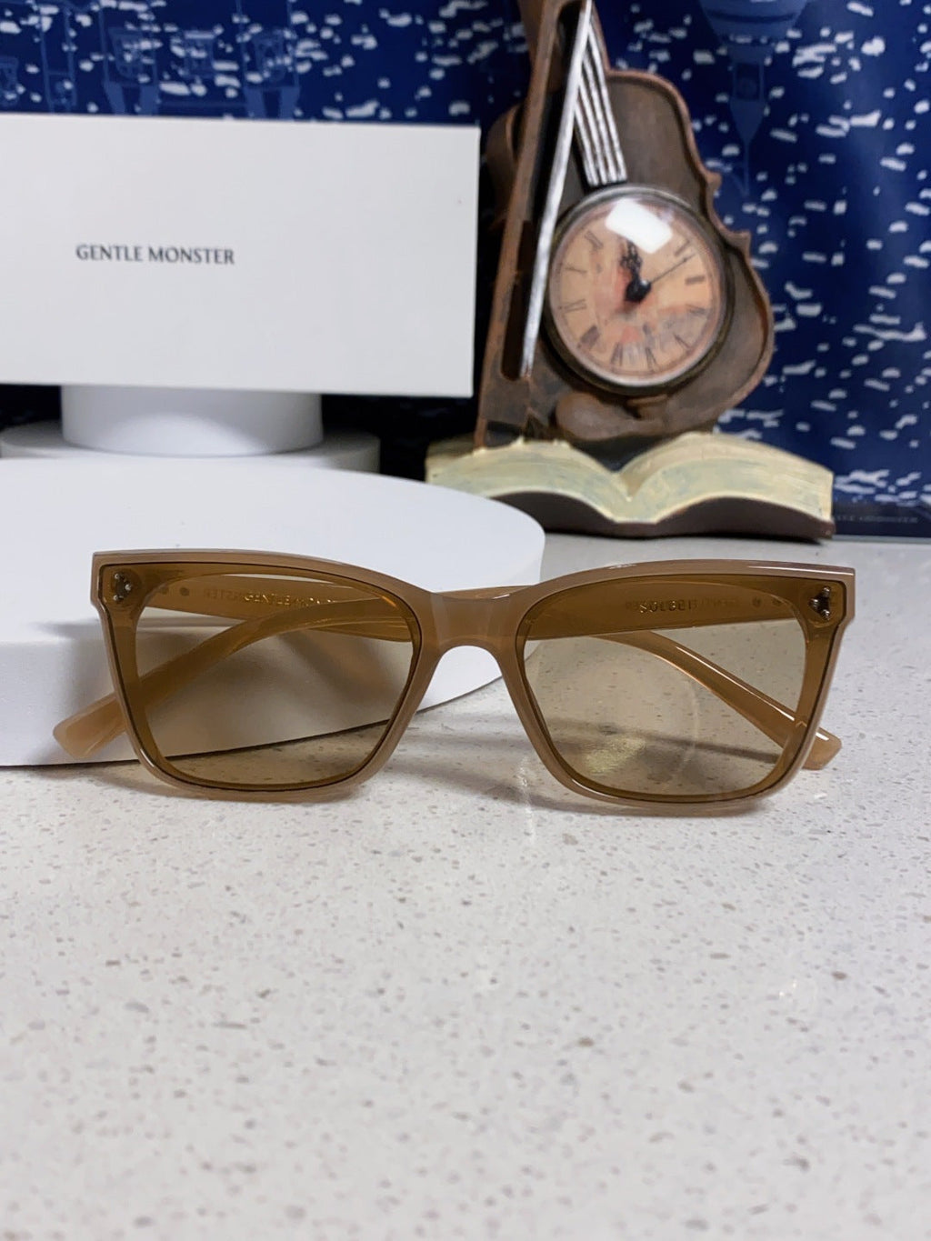 Gentle Monster SOLBEI Metal Fashion Brown Lens Sunglasses for Women - detail image 9