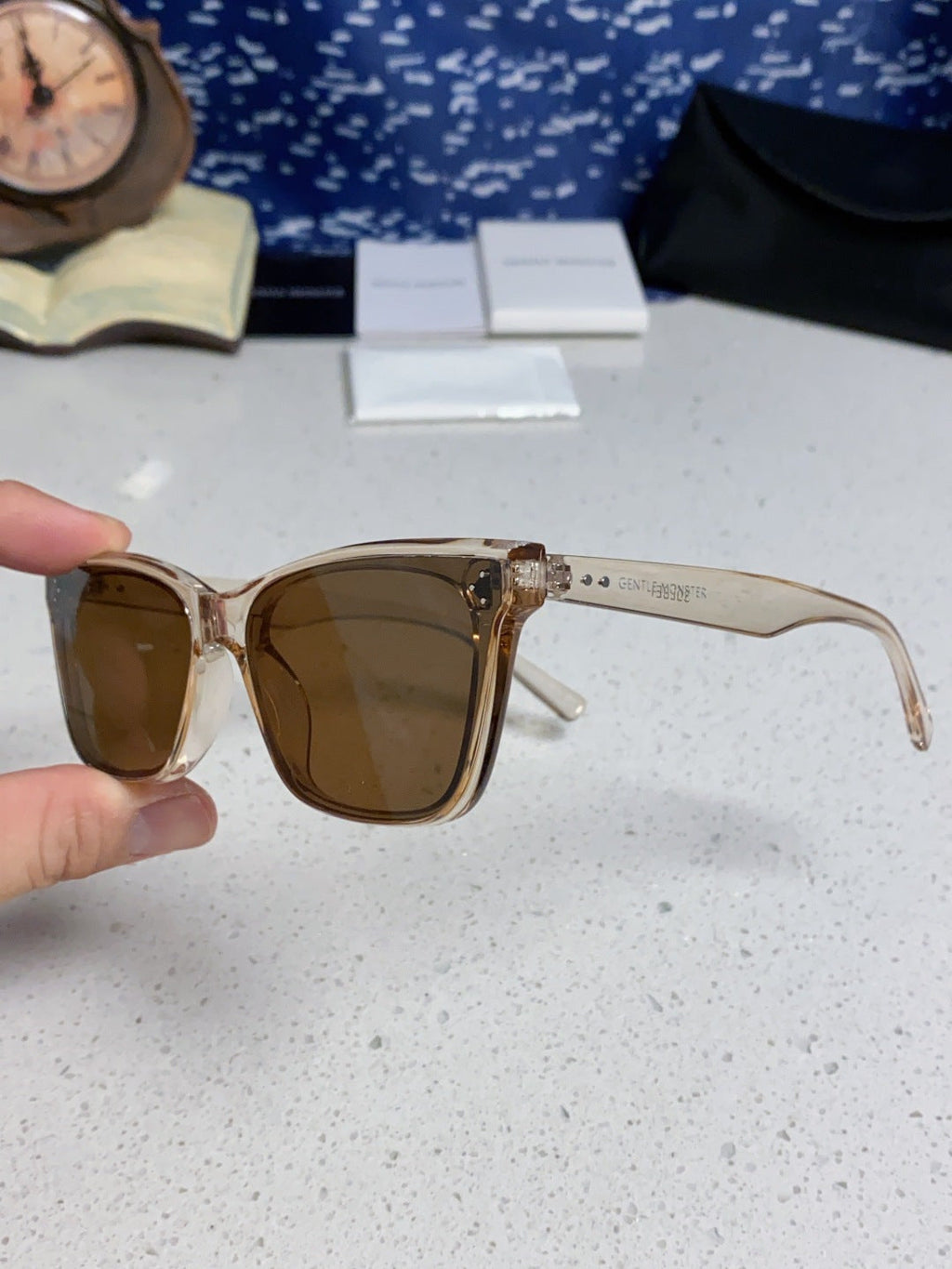 Gentle Monster SOLBEI Metal Fashion Brown Lens Sunglasses for Women - 432961 - detail image 6