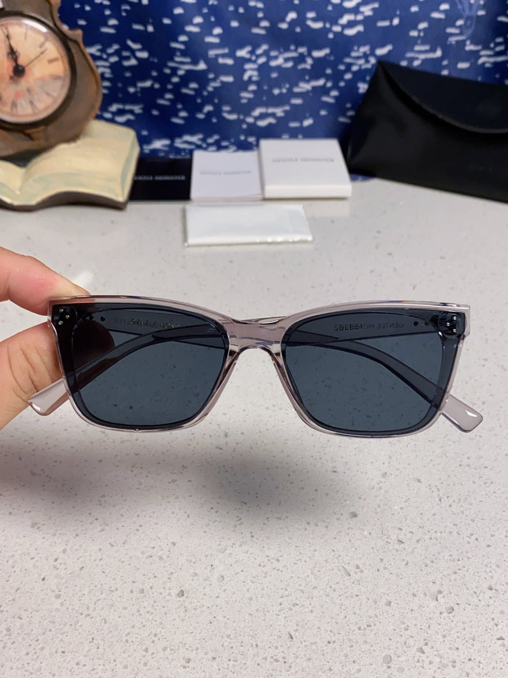 Gentle Monster SOLBEI Metal Fashion Black Lens Sunglasses for Women - 432963 - detail image 4