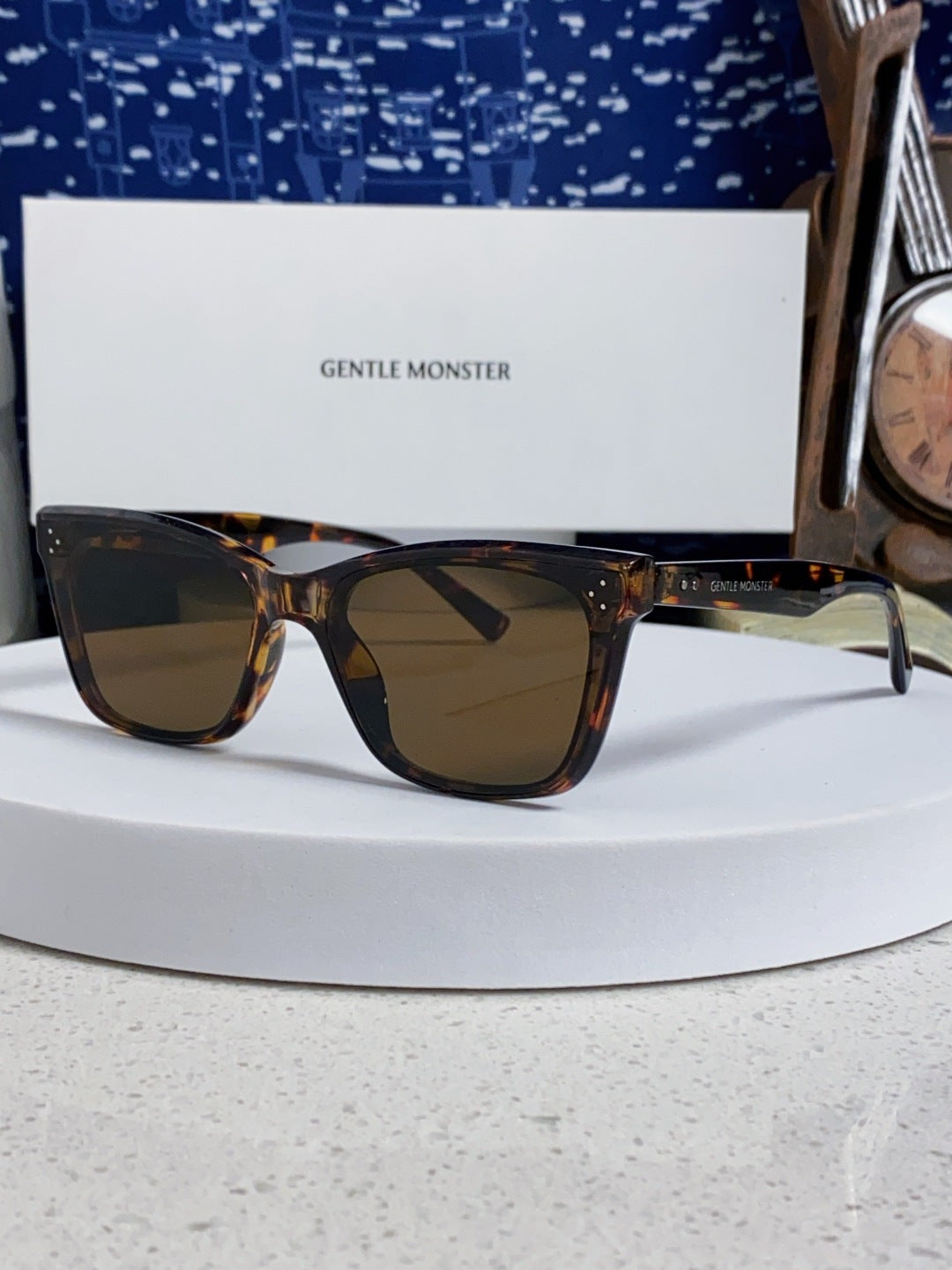 Gentle Monster SOLBEI Metal Fashion Black Lens Sunglasses for Women - 432965