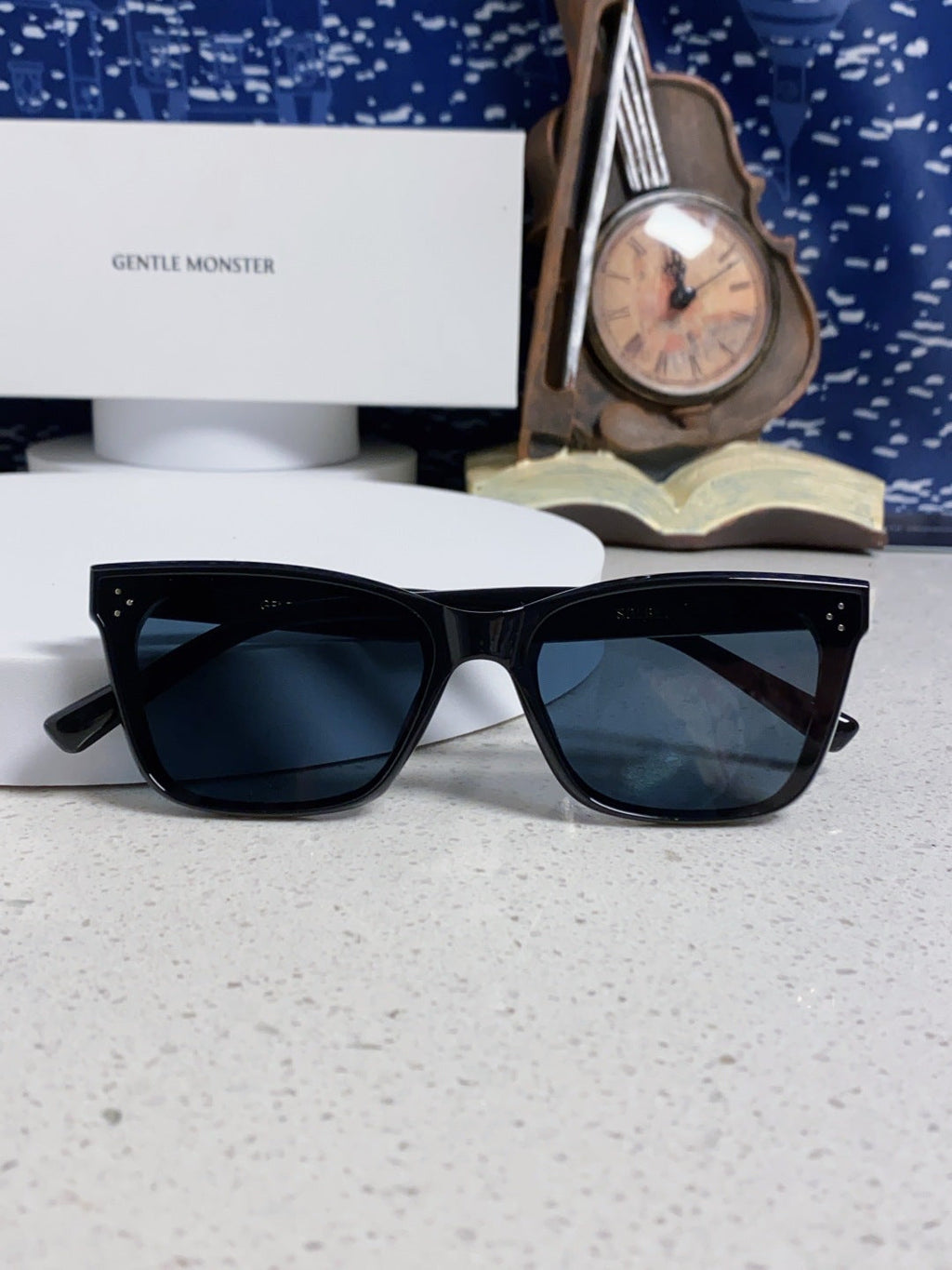 Gentle Monster SOLBEI Metal Fashion Black Lens Sunglasses for Women - detail image 9