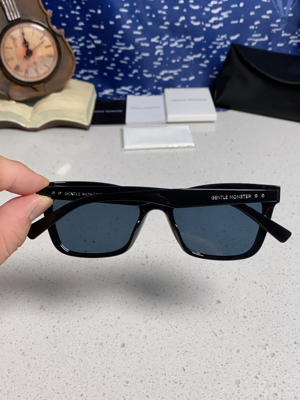Gentle Monster SOLBEI Metal Fashion Black Lens Sunglasses for Women - 399410 - detail image 5
