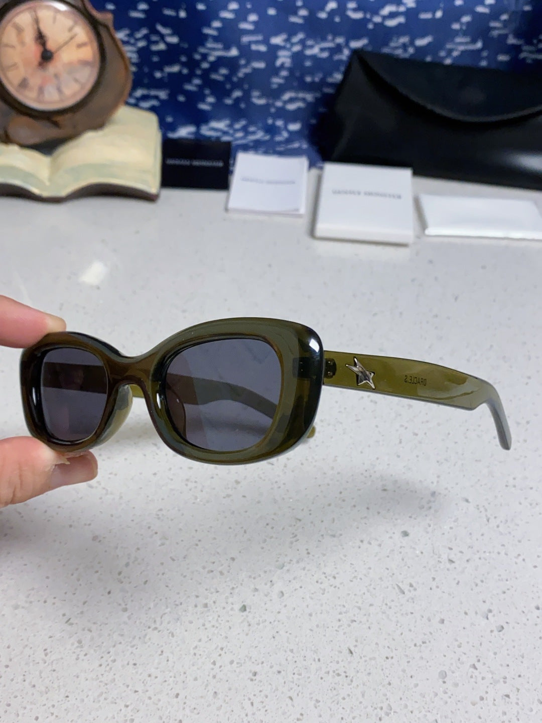 Gentle Monster ORACLE Cat-Eye Black Lens Sunglasses for Women - detail image 6