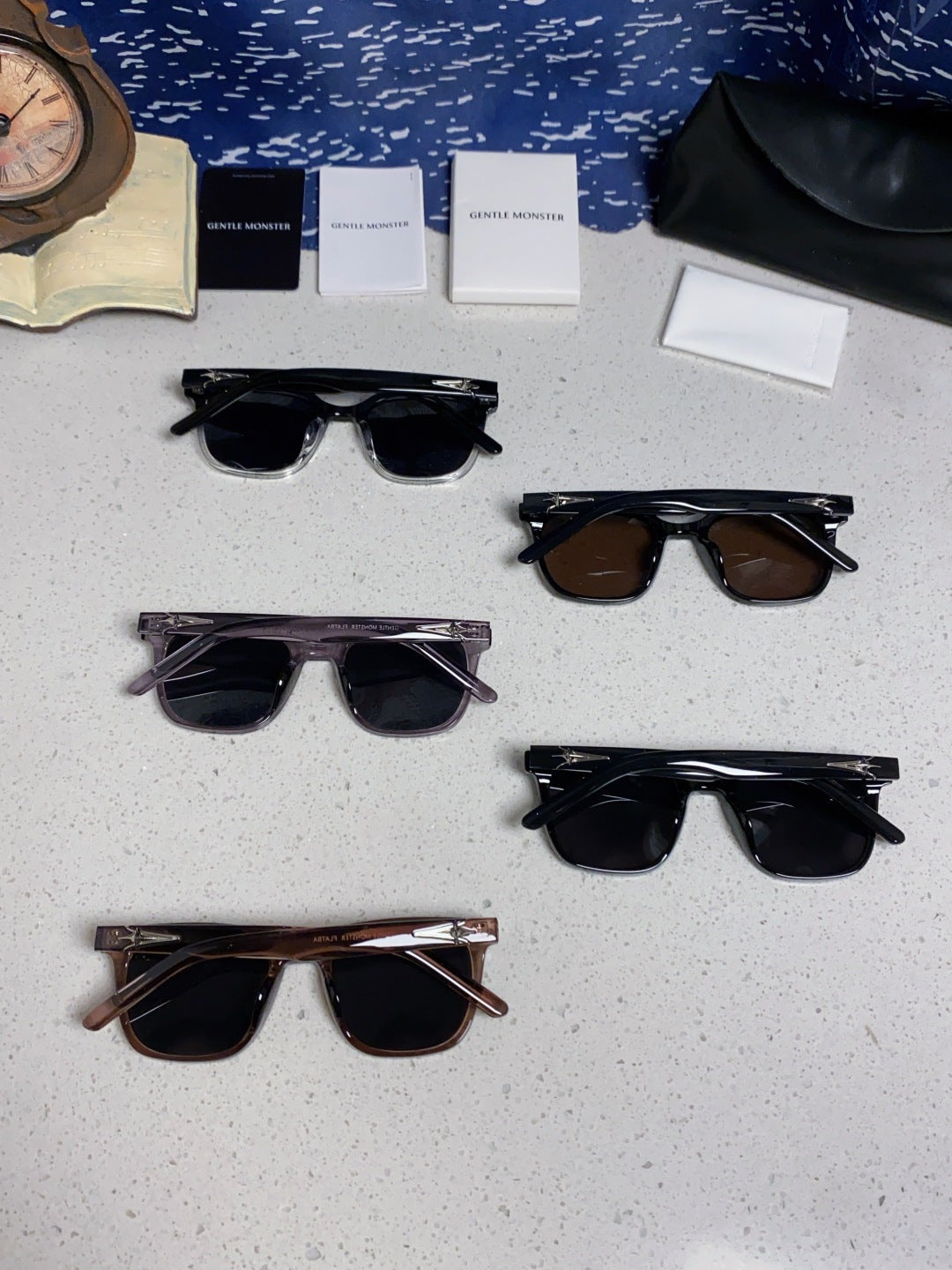 Gentle Monster TR1076 Fashion Black Lens Sunglasses for Men & Women - detail image 11