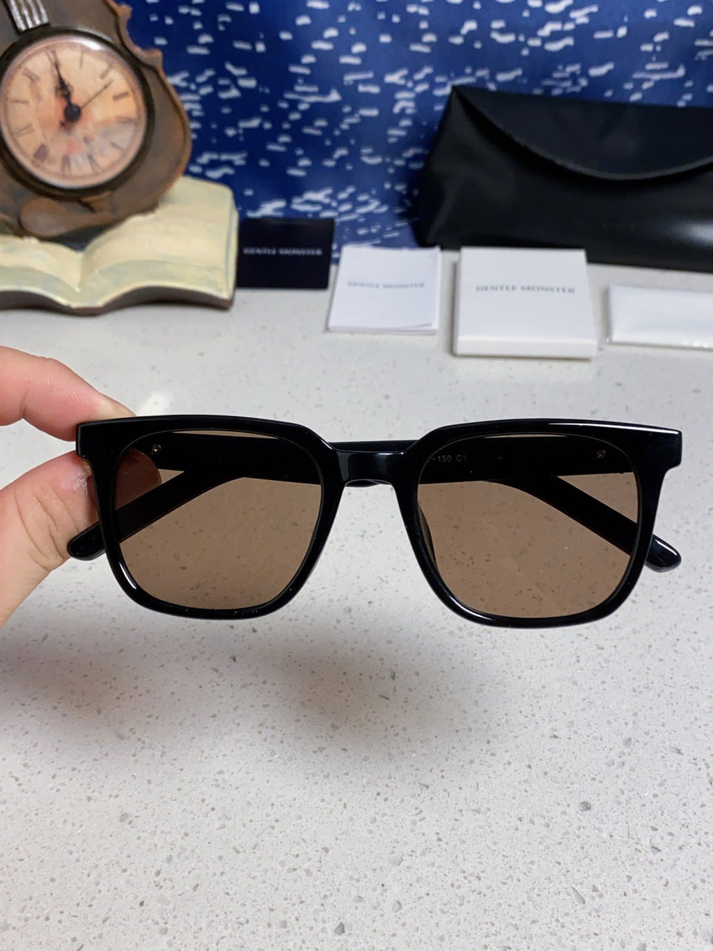 Gentle Monster TR1076 Fashion Brown Lens Sunglasses for Men & Women - detail image 4