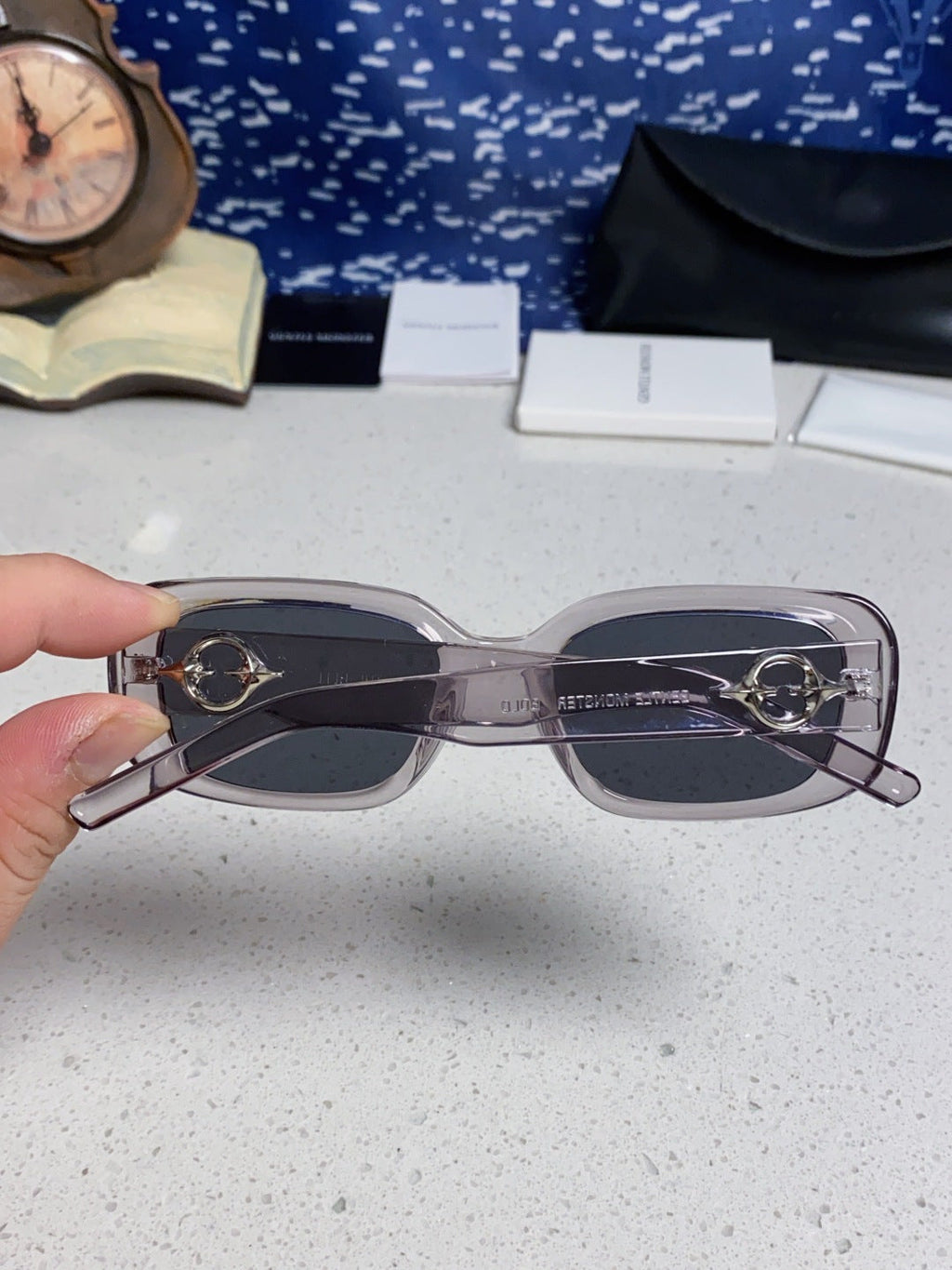 Gentle Monster THE Polarized Square Silver Lens Sunglasses for Men & Women - detail image 5