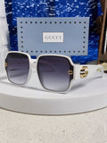 Gucci Fashion Silver Lens Sunglasses for Men & Women - 493351