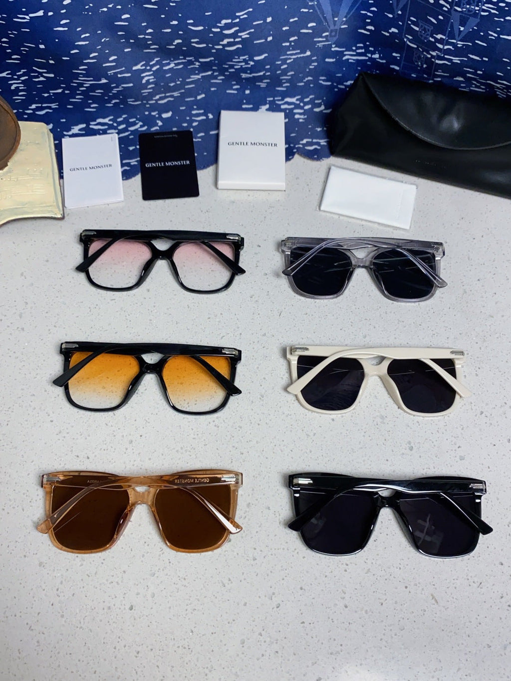 Gentle Monster LAROSA Square Black Lens Sunglasses for Men & Women - 358885 - detail image 12