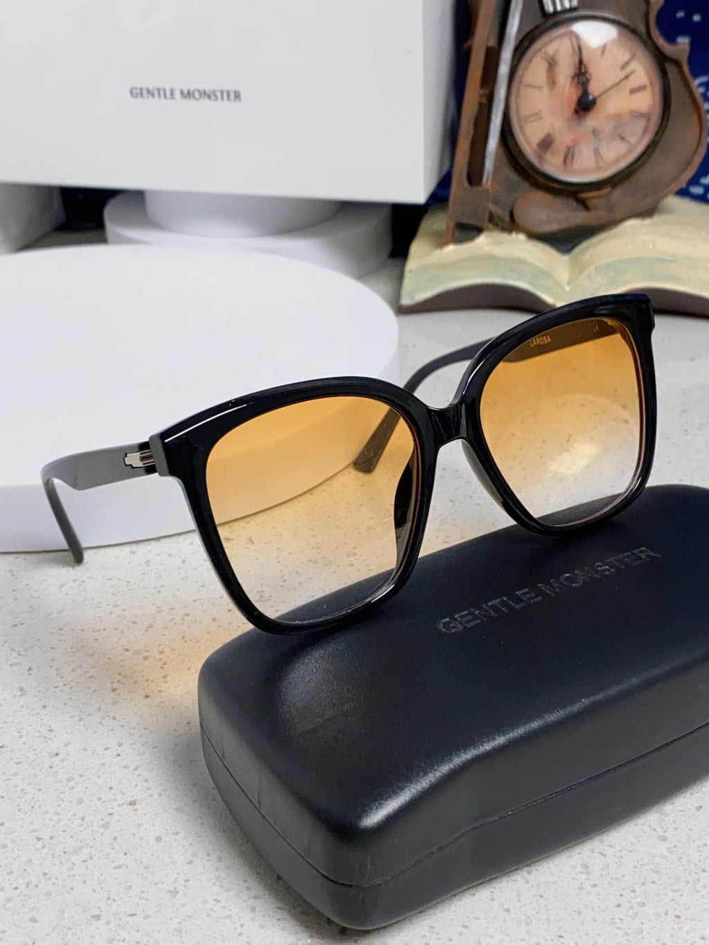Gentle Monster LAROSA Square Black Lens Sunglasses for Men & Women - 488053 - detail image 11