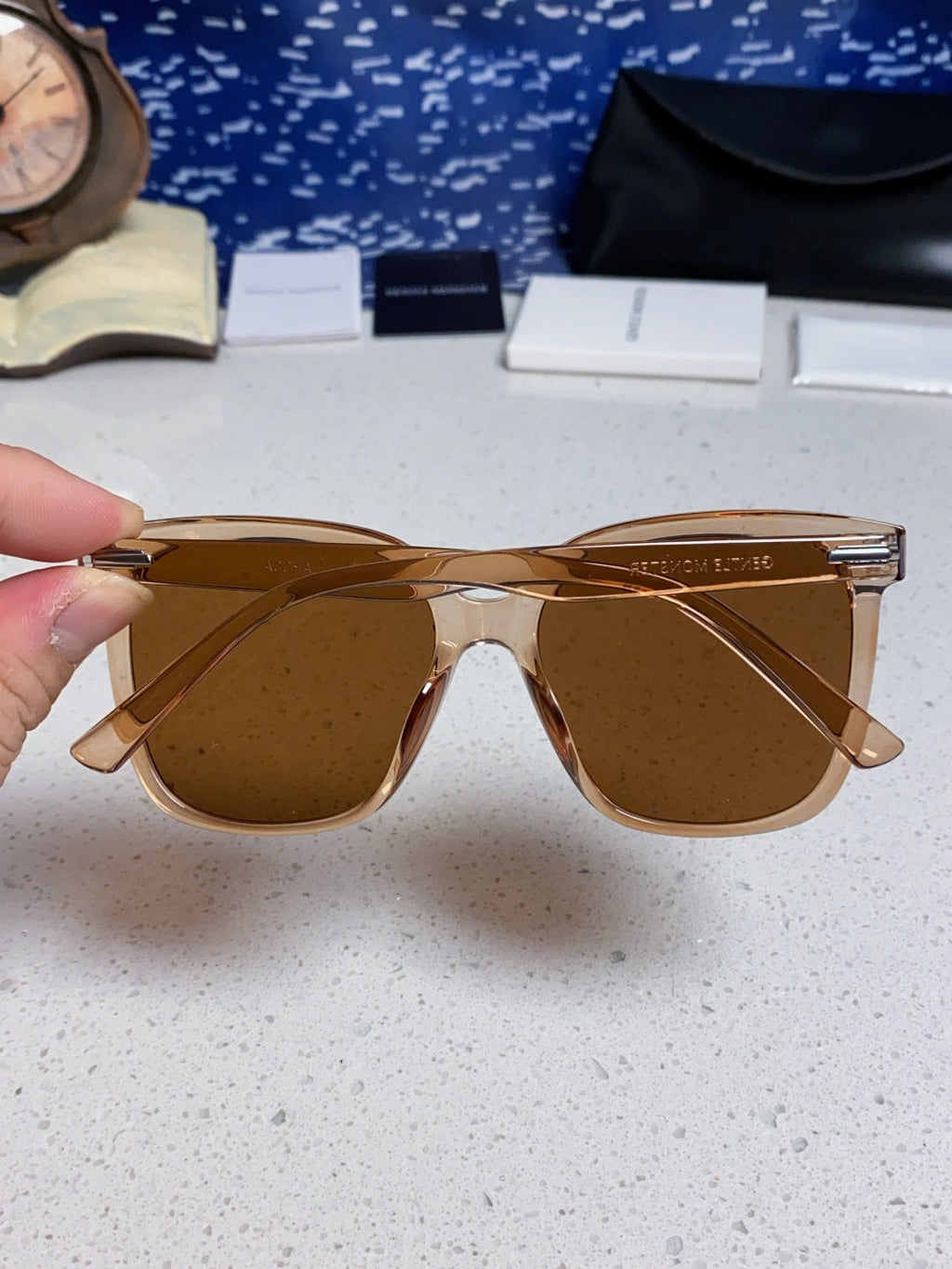 Gentle Monster LAROSA Square Brown Lens Sunglasses for Men & Women - 358882 - detail image 5
