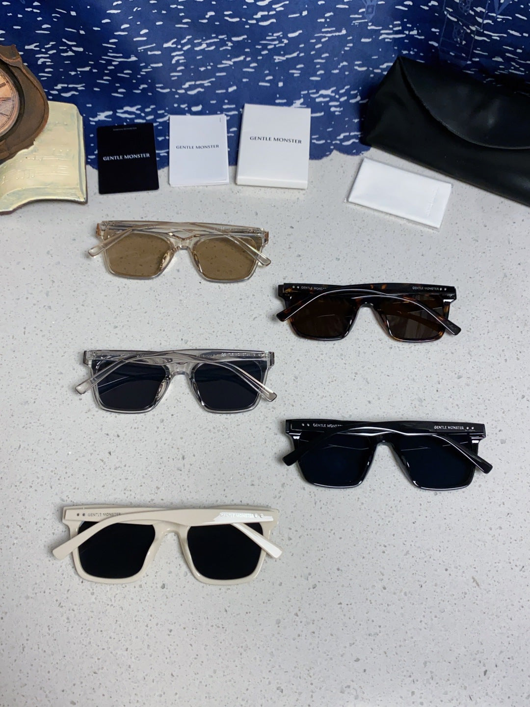 Gentle Monster GEGEN Square Blue Lens Sunglasses for Men & Women - detail image 11