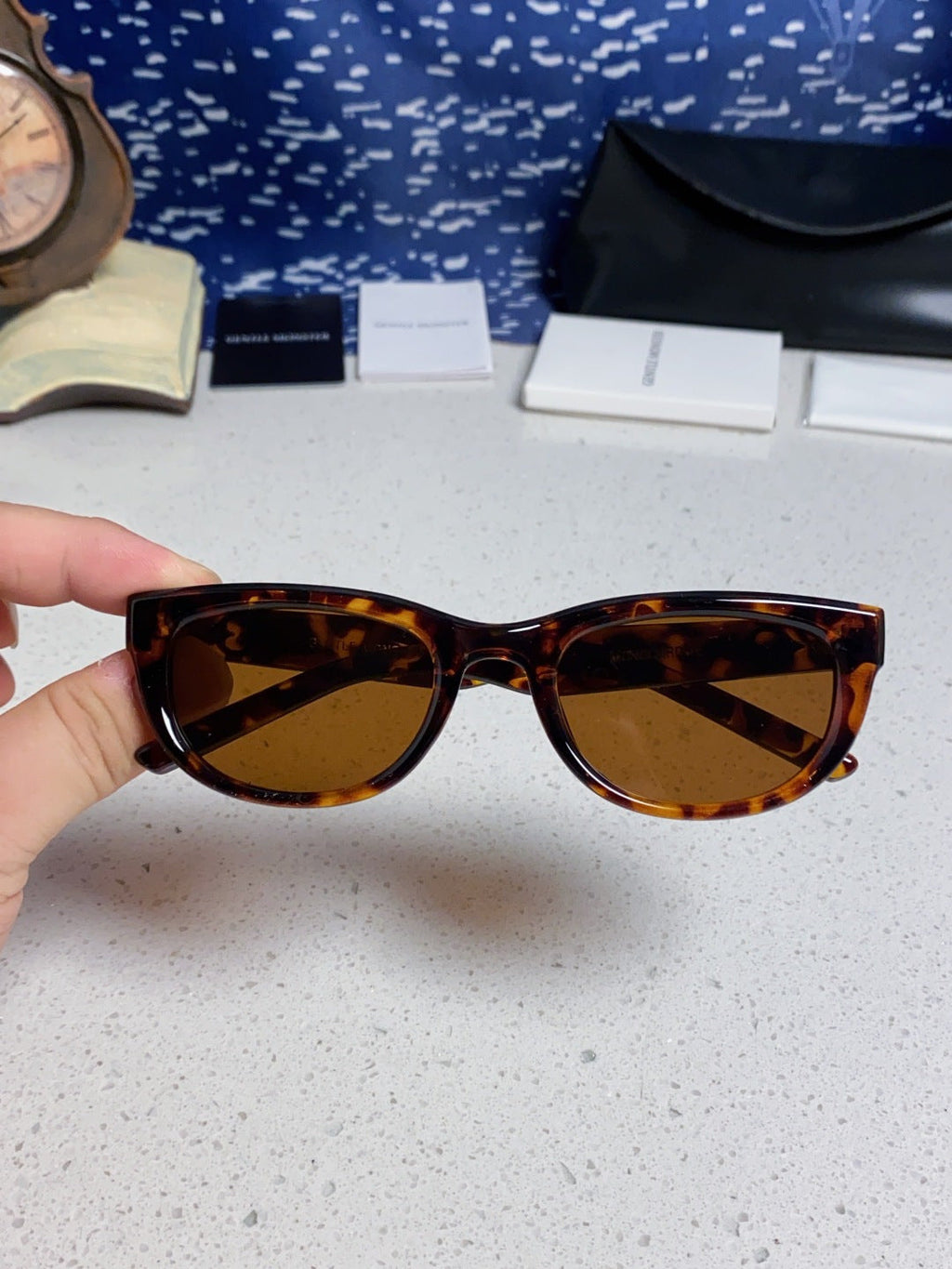 Gentle Monster MONOCHROME Round Brown Lens Sunglasses for Women - 399402 - detail image 4