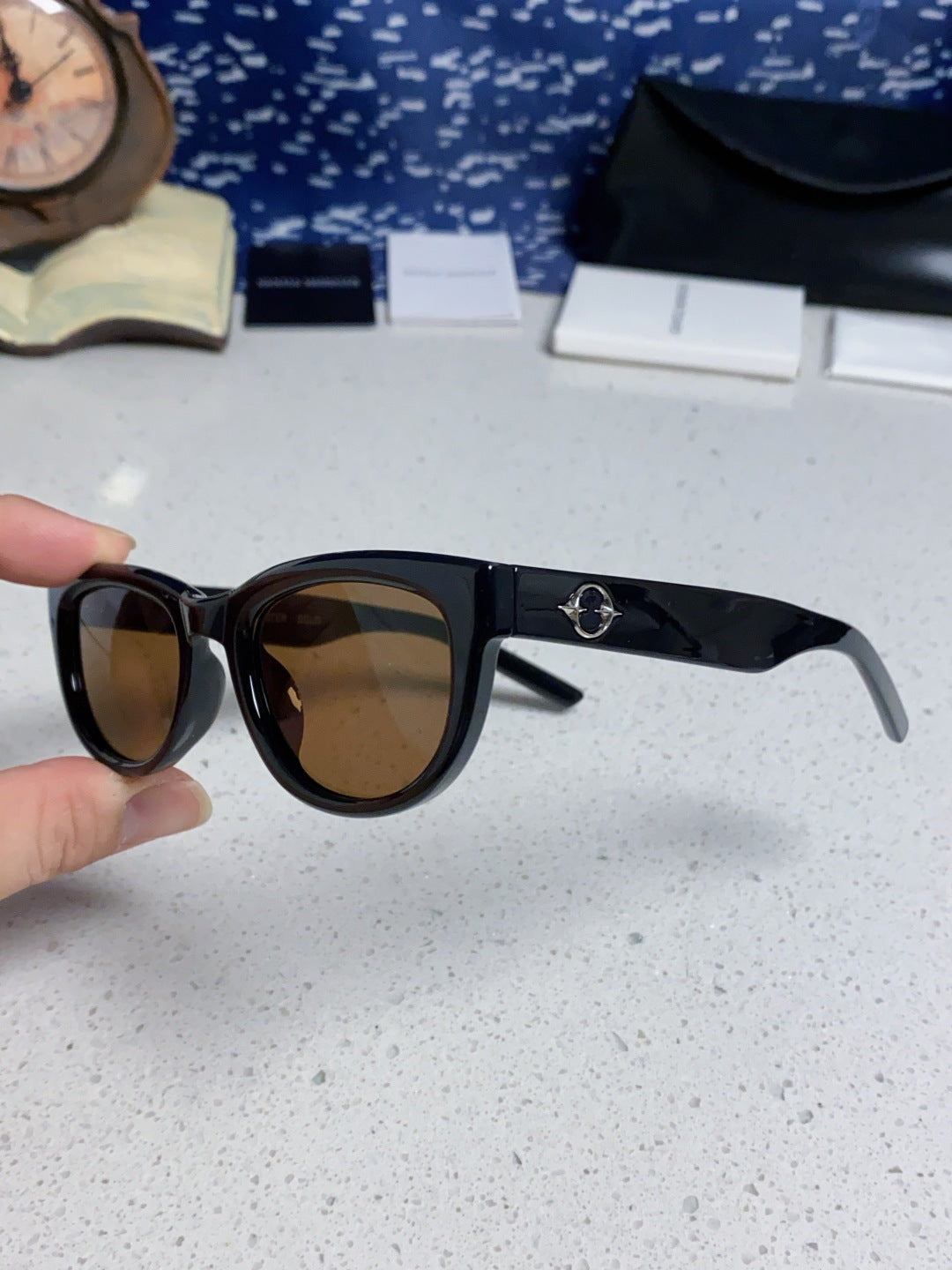 Gentle Monster MONOCHROME Round Brown Lens Sunglasses for Women - 158665 - detail image 6