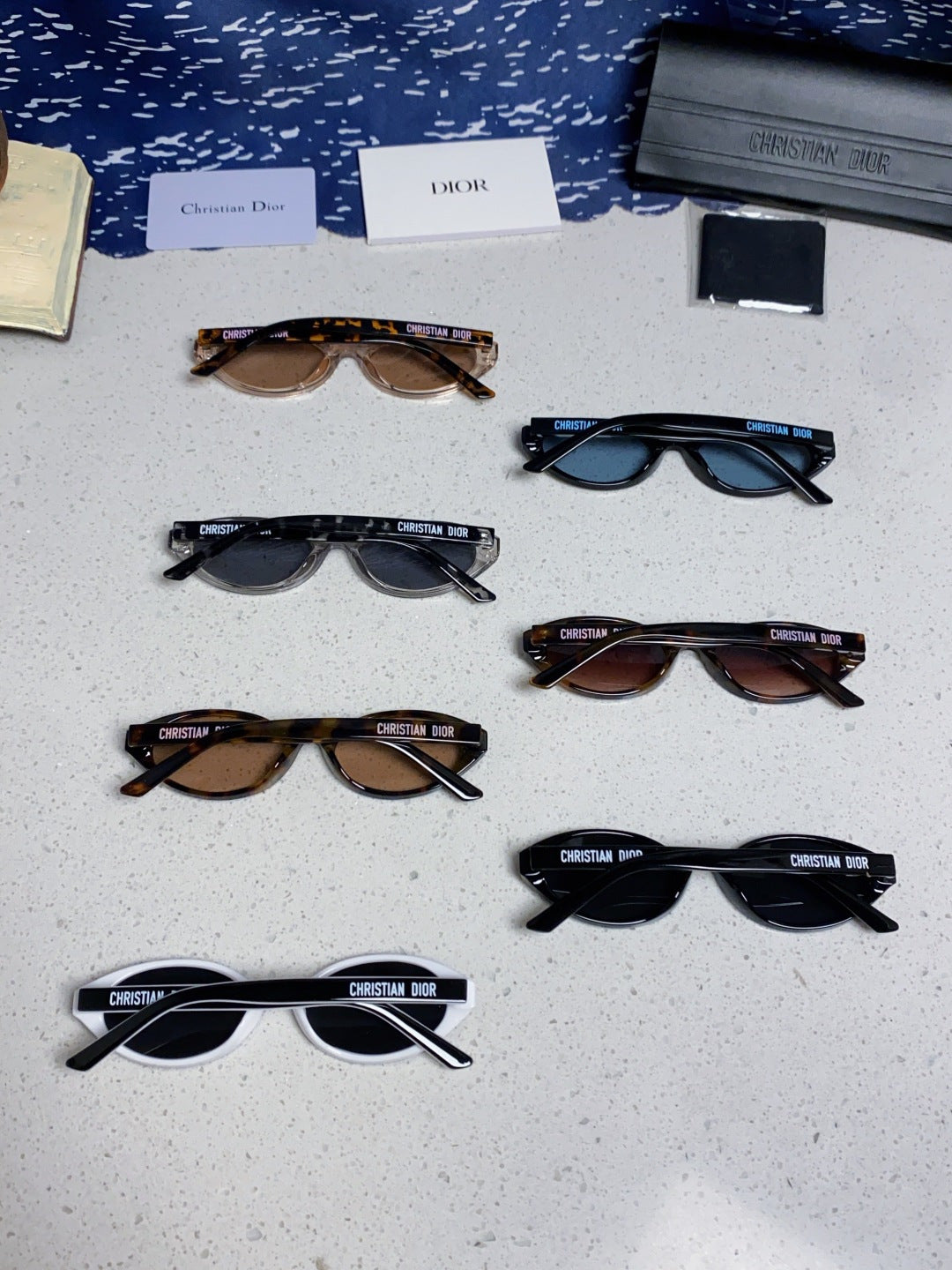 Dior Cat-Eye Black Lens Sunglasses for Women - 867119 - detail image 12