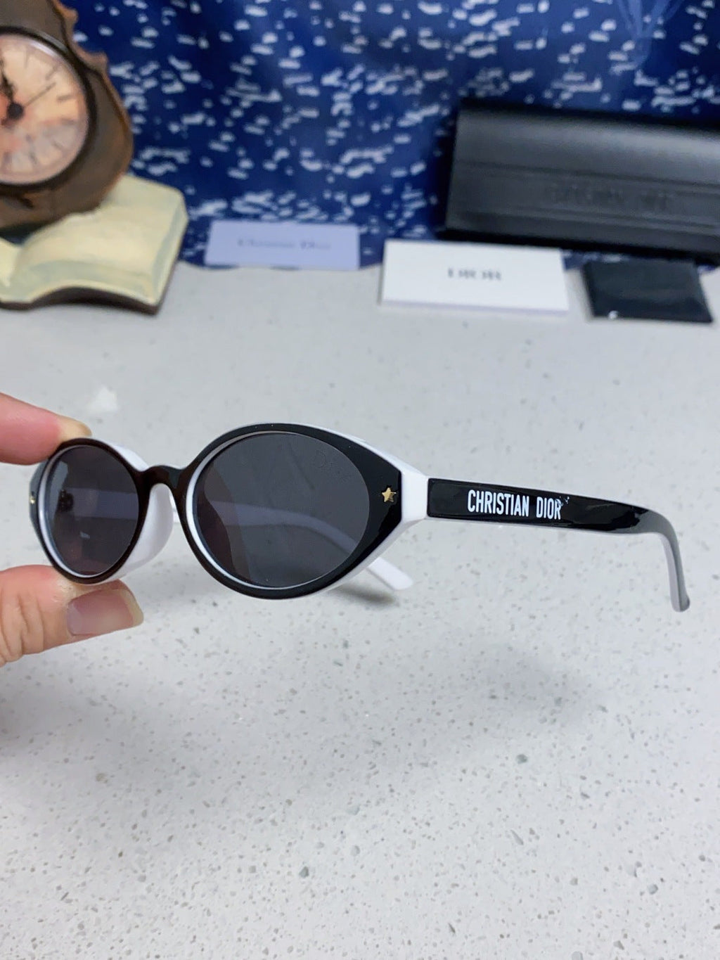 Dior Cat-Eye Silver Lens Sunglasses for Women - 867120 - detail image 6