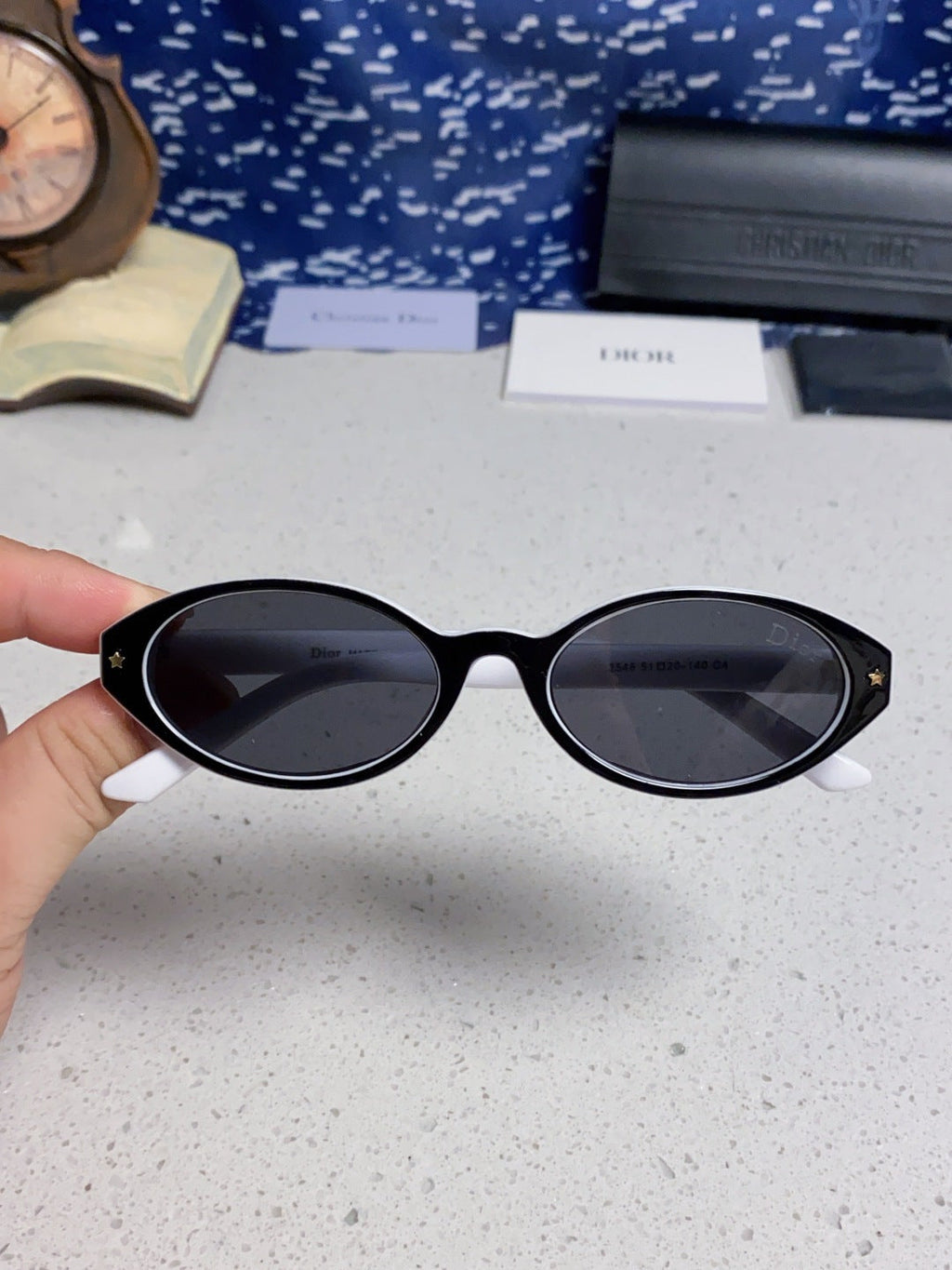 Dior Cat-Eye Silver Lens Sunglasses for Women - 867120 - detail image 4