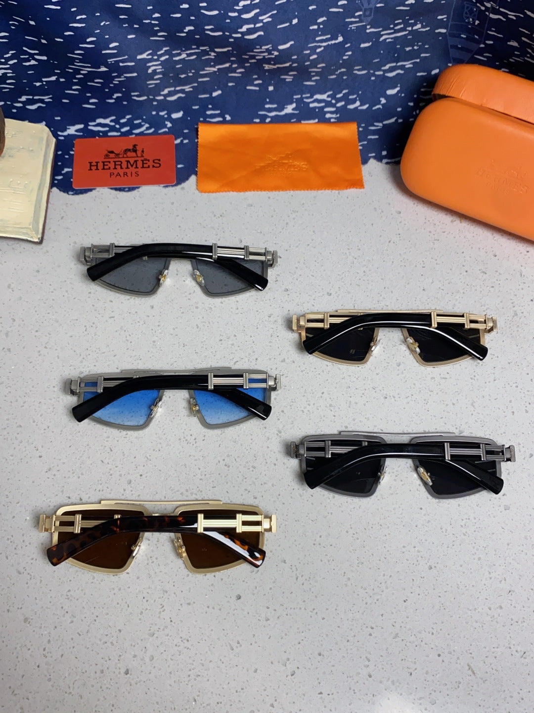Hermès Fashion Silver Lens Sunglasses for Men & Women - 158696 - detail image 11