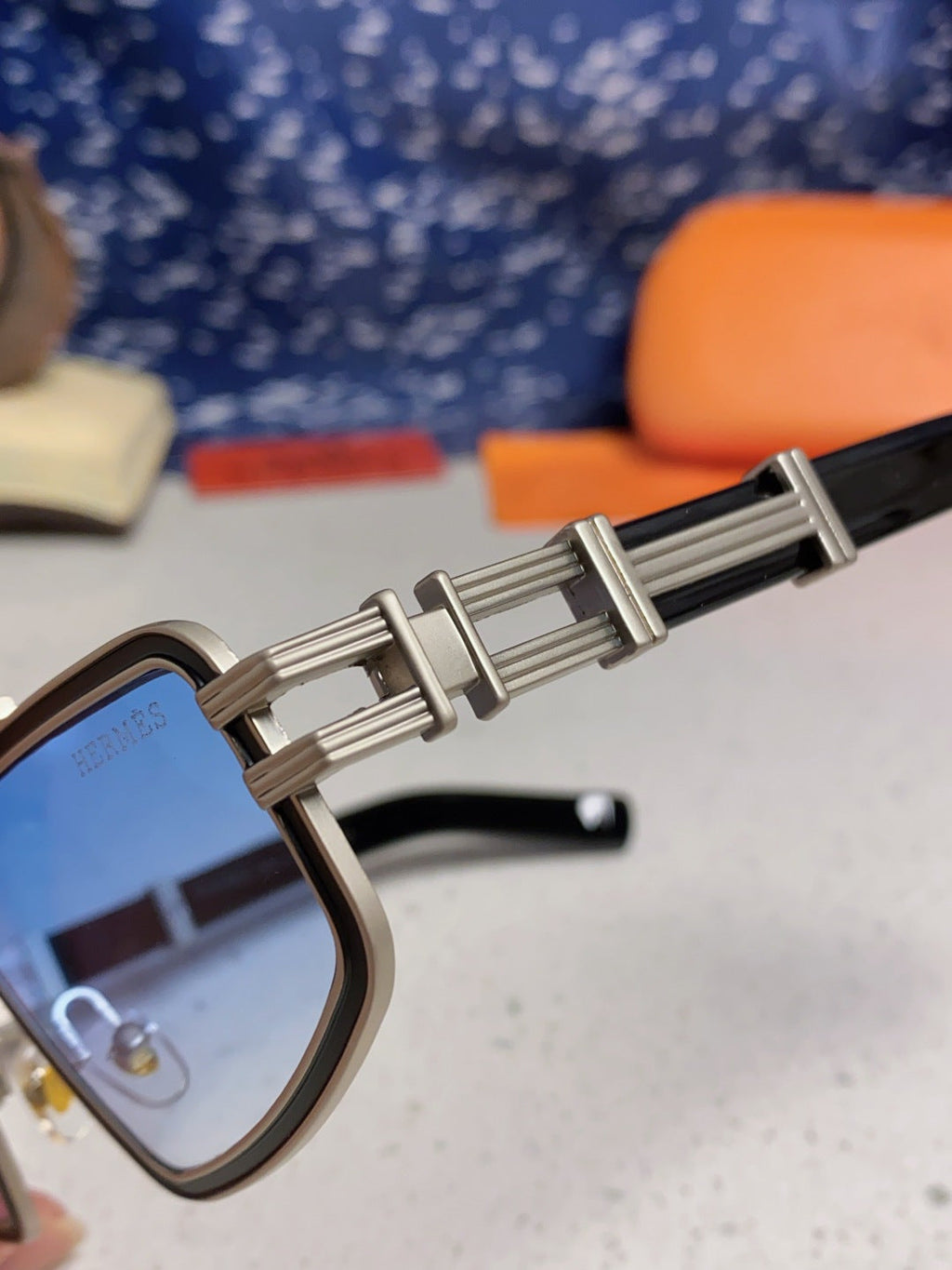 Hermès Fashion Blue Lens Sunglasses for Men & Women - 867267 - detail image 6