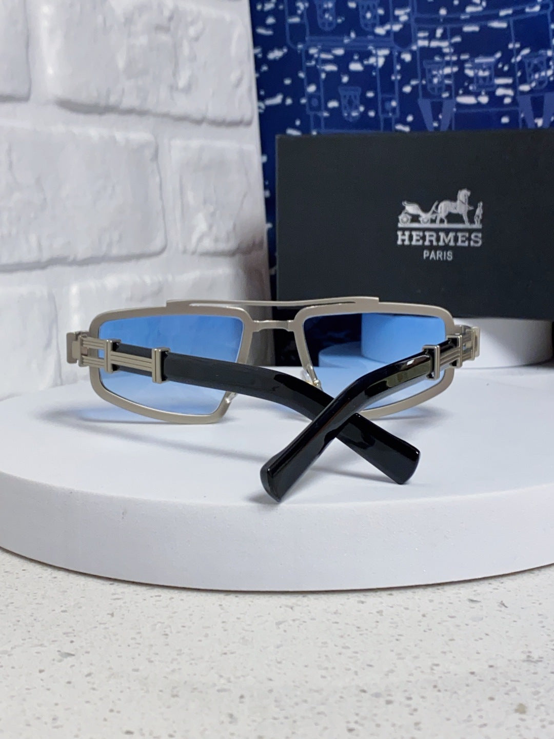 Hermès Fashion Blue Lens Sunglasses for Men & Women - 867267 - detail image 2