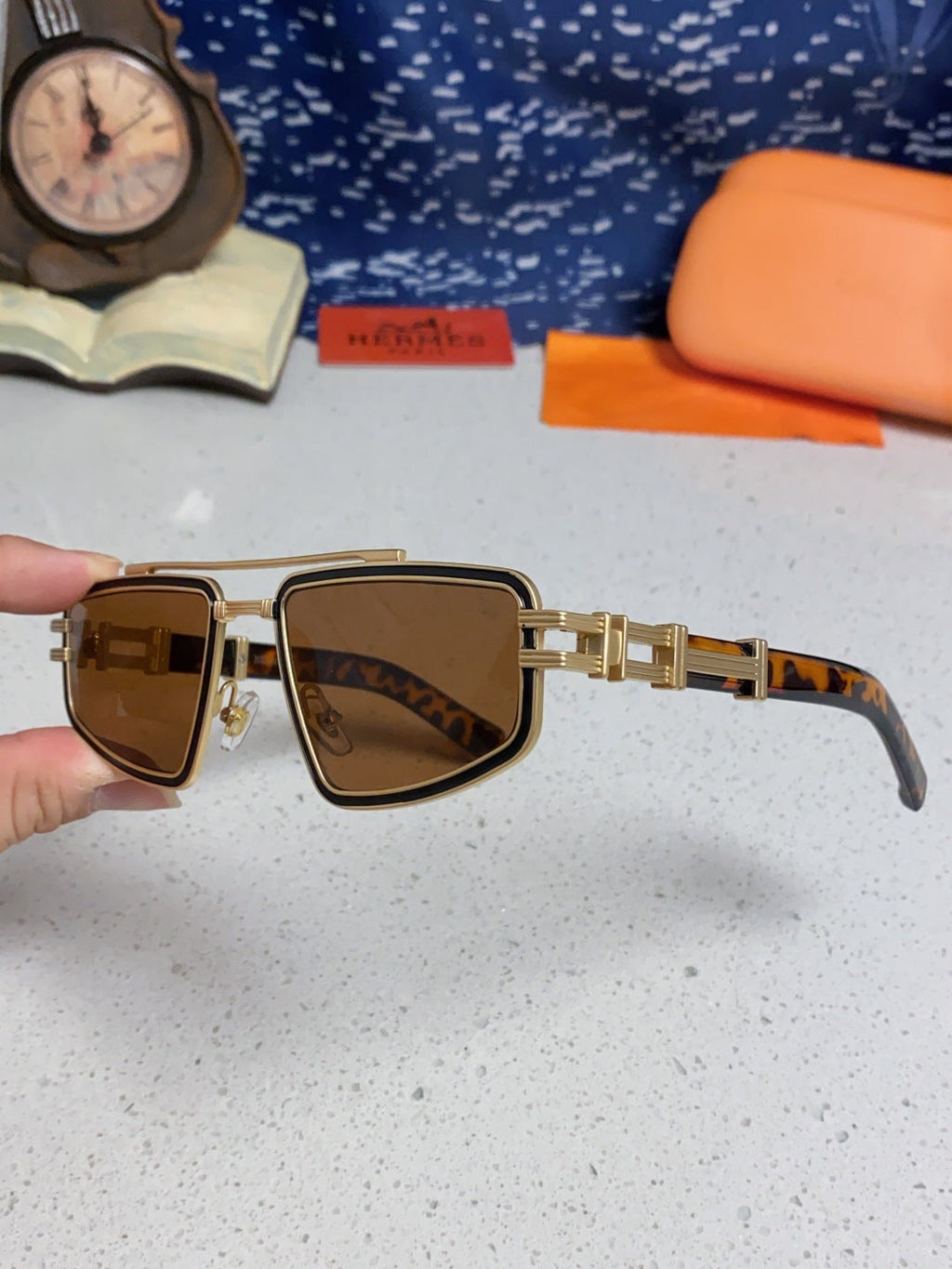 Hermès Fashion Brown Lens Sunglasses for Men & Women - 416528 - detail image 6