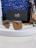 Hermès Fashion Brown Lens Sunglasses for Men & Women - 416528