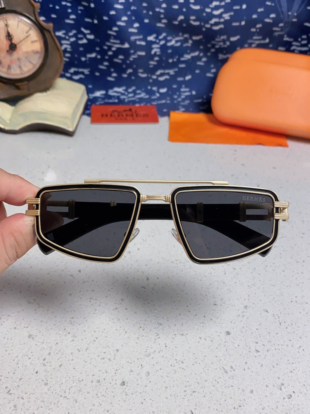 Hermès Fashion Silver Lens Sunglasses for Men & Women - 867269 - detail image 4