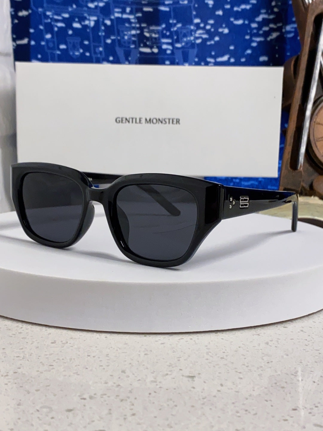 Gentle Monster TR1088 Square Black Lens Sunglasses for Women