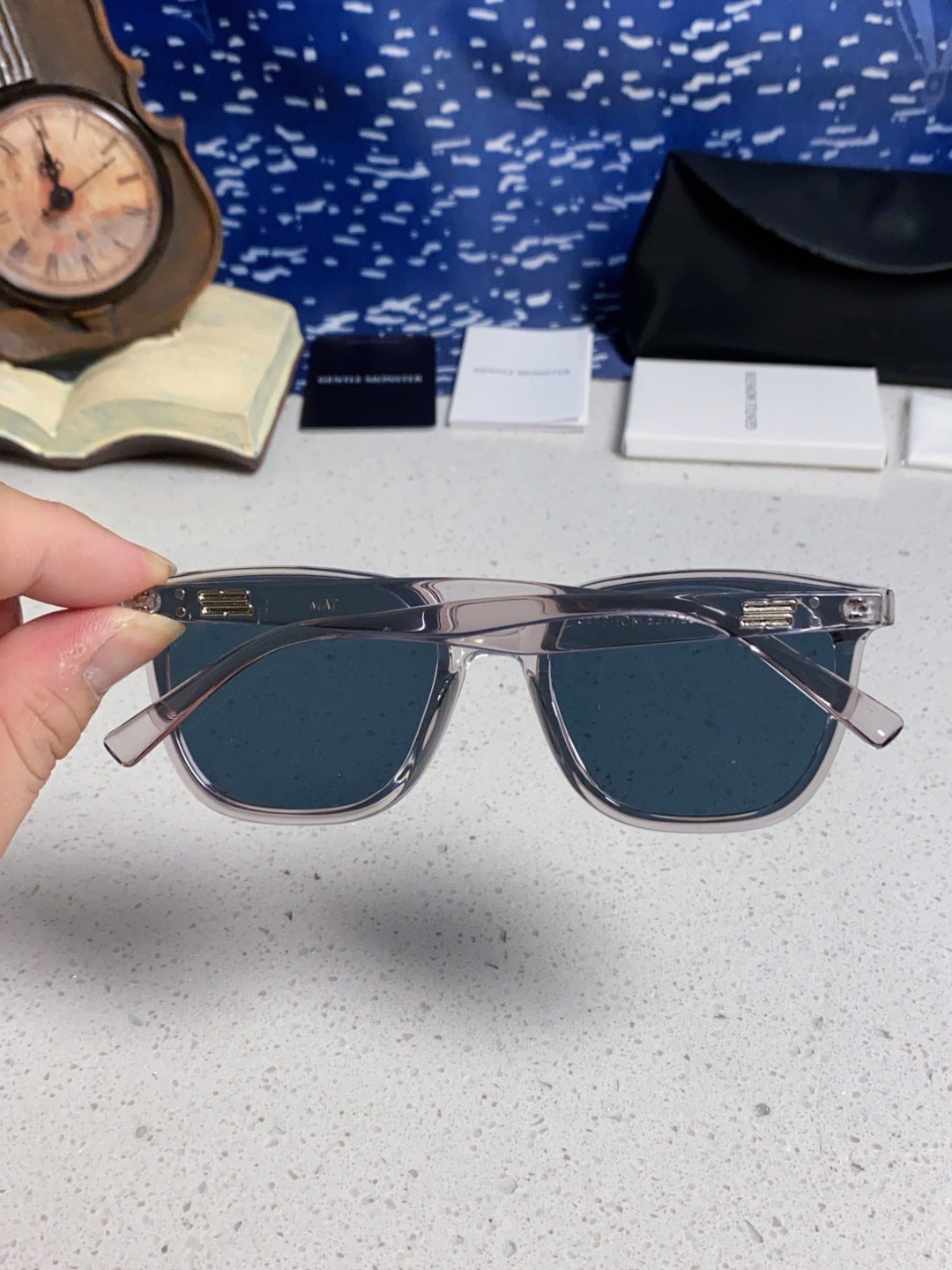 Gentle Monster TAM Polarized Fashion Blue Lens Sunglasses for Men - 466374 - detail image 5