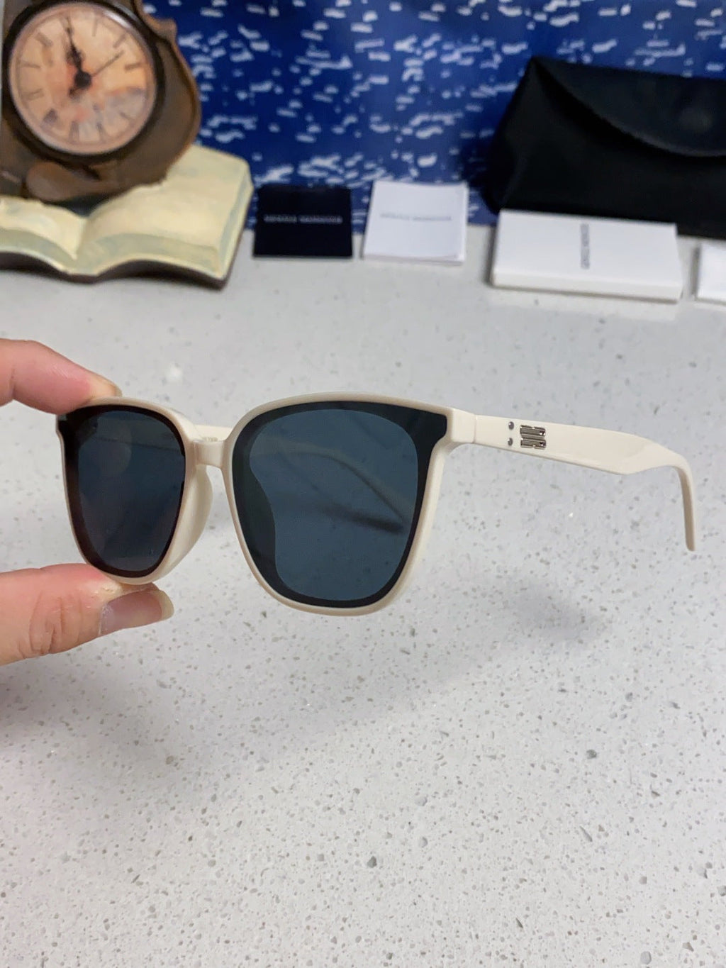 Gentle Monster TAM Polarized Fashion Blue Lens Sunglasses for Men - detail image 6