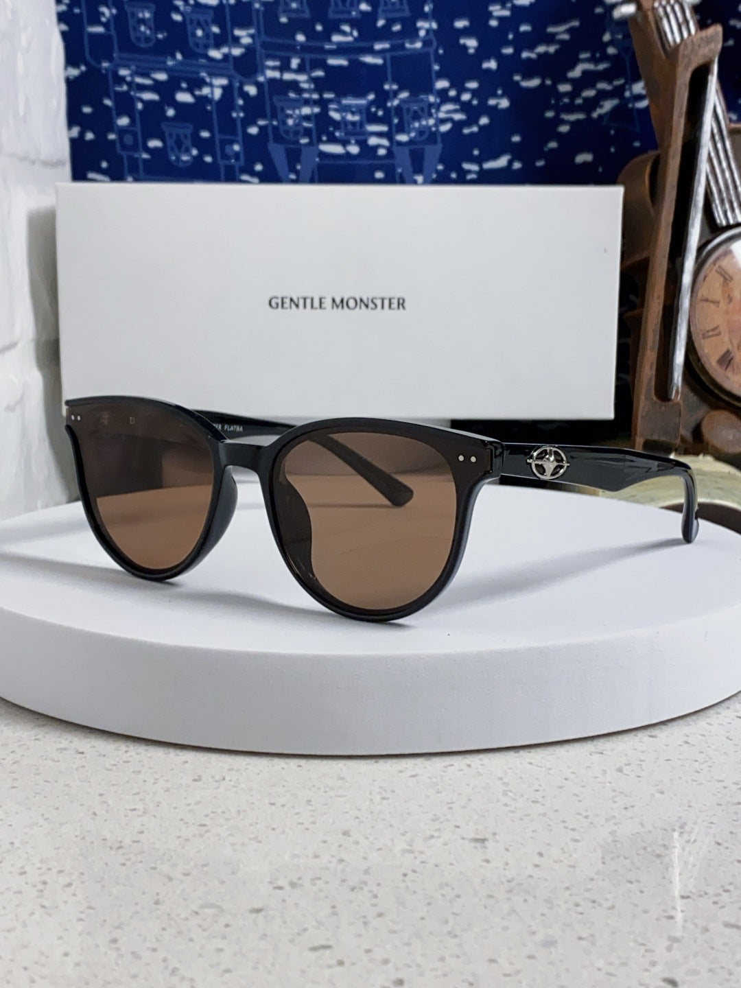 Gentle Monster TR1091 Round Brown Lens Sunglasses for Men & Women - 416486
