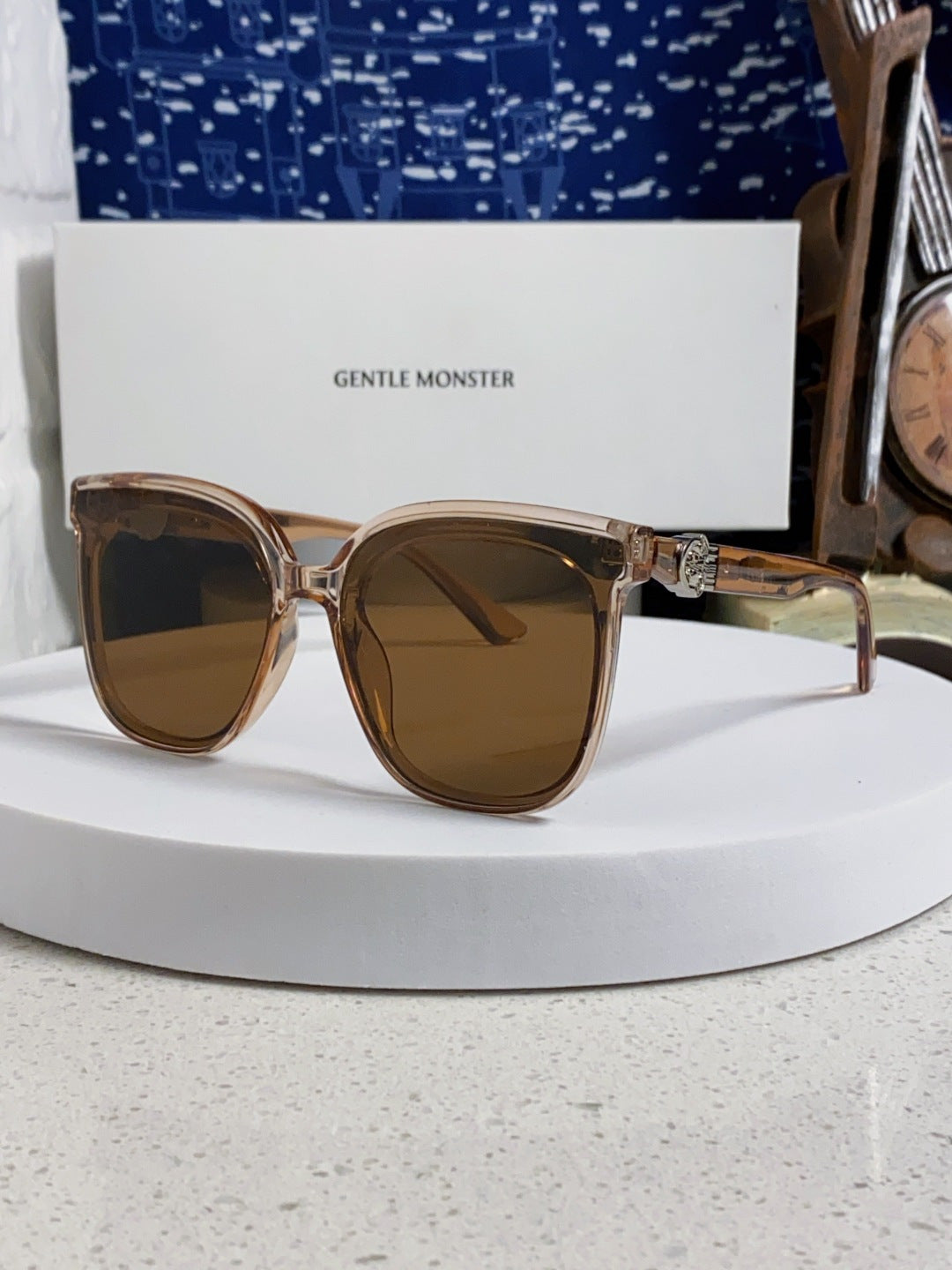 Gentle Monster SWIPE4 Square Brown Lens Sunglasses for Men & Women - 416491