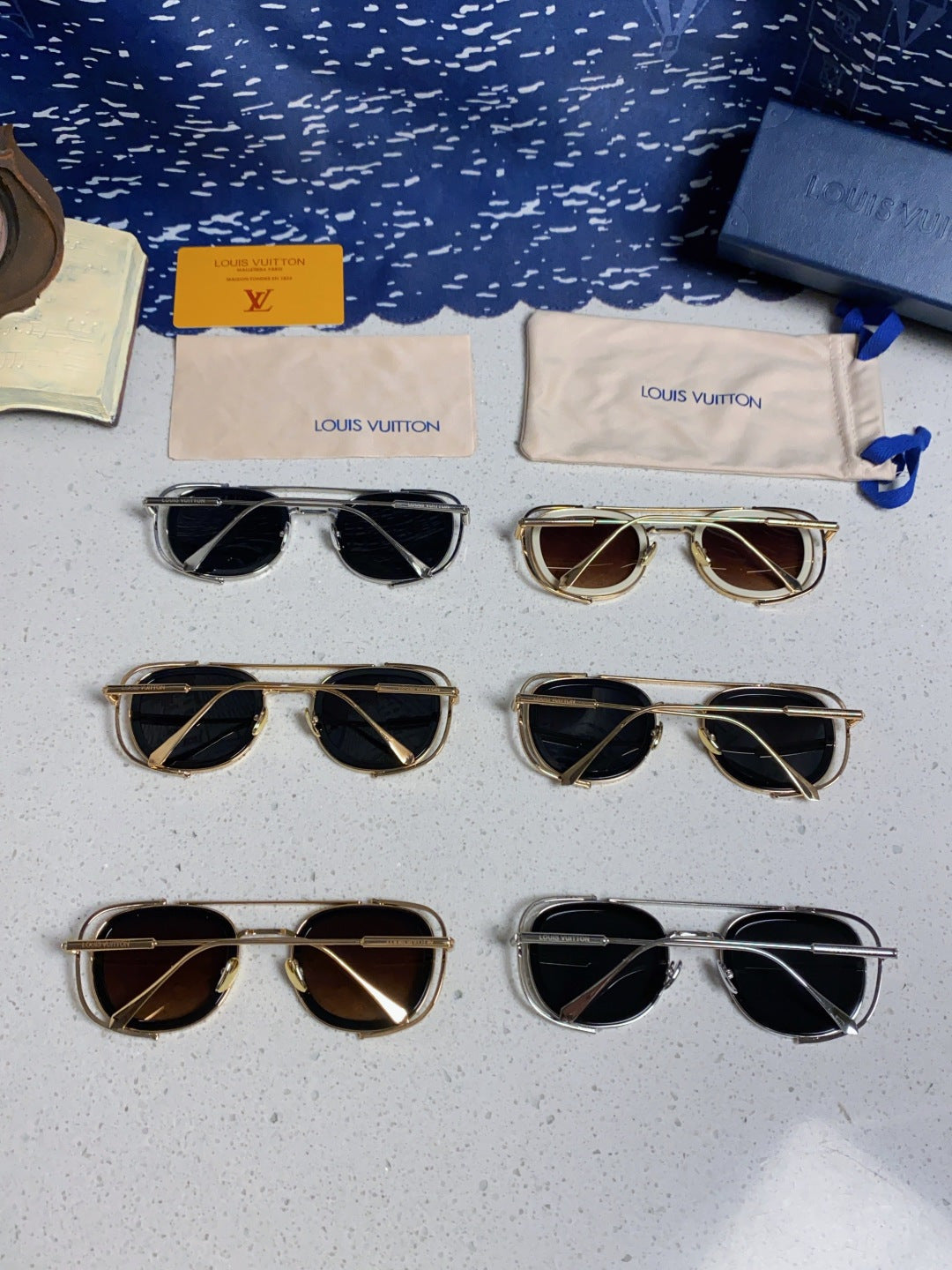 Louis Vuitton Round Brown Lens Sunglasses for Men & Women - detail image 11