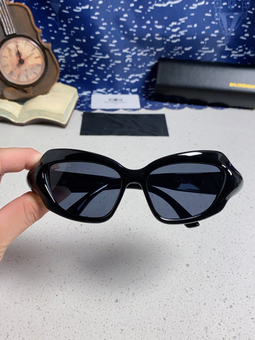 Balenciaga Oversized Brown Lens Sunglasses for Women - 358633 - detail image 5