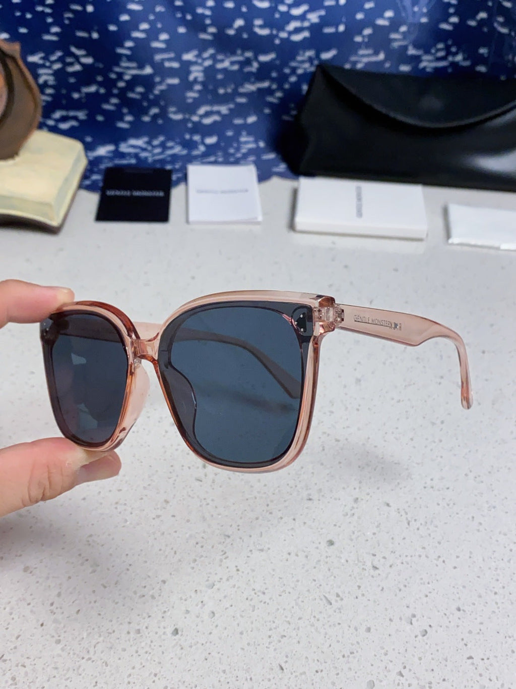 Gentle Monster RICK Polarized Oversized Black Lens Sunglasses for Men - 132654 - detail image 6