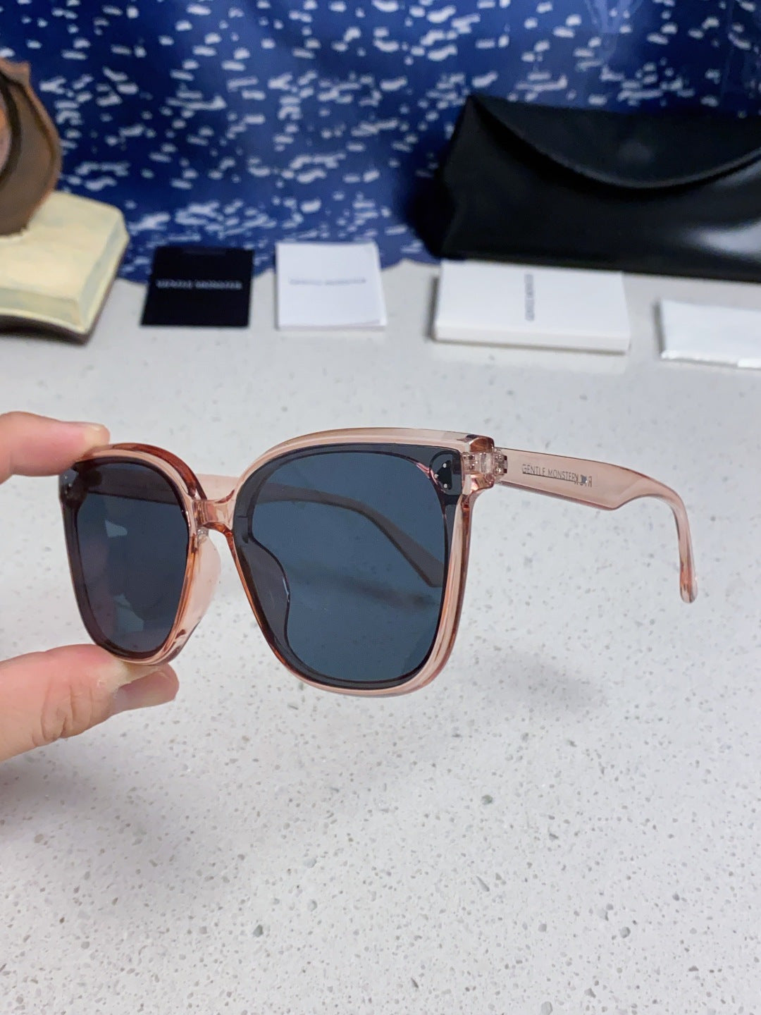 Gentle Monster RICK Polarized Oversized Black Lens Sunglasses for Men - 132654 - detail image 6