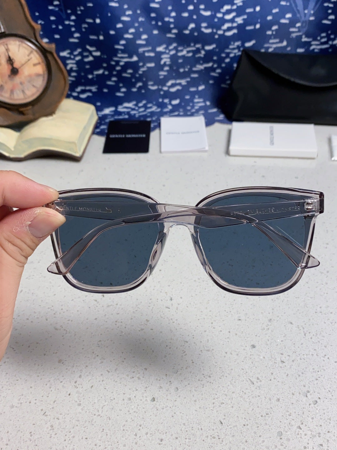 Gentle Monster RICK Polarized Oversized Black Lens Sunglasses for Men - 132655 - detail image 5