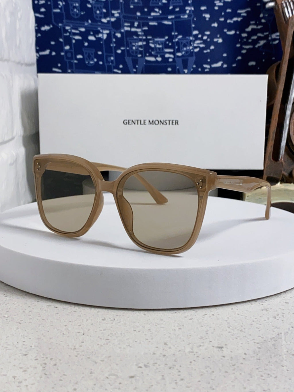Gentle Monster RICK Polarized Oversized Brown Lens Sunglasses for Men - 132656
