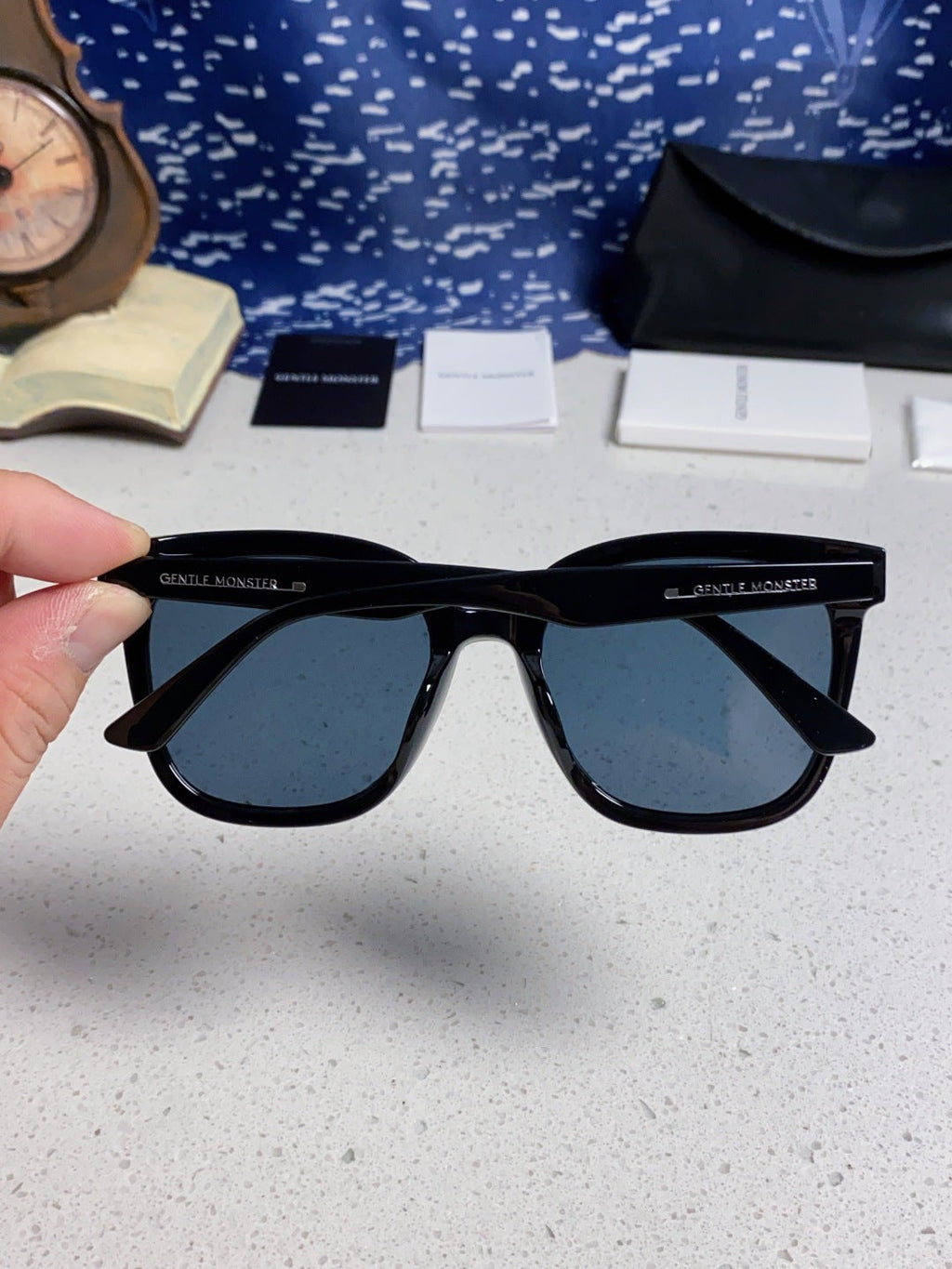 Gentle Monster RICK Polarized Oversized Blue Lens Sunglasses for Men - 132659 - detail image 5