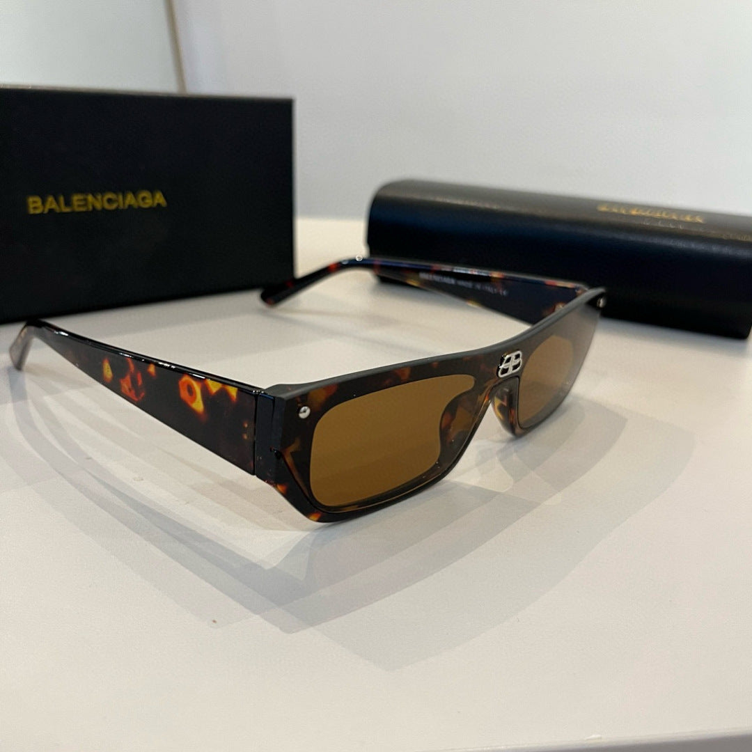 Balenciaga Rectangular Brown Lens Sunglasses for Men & Women - 372341