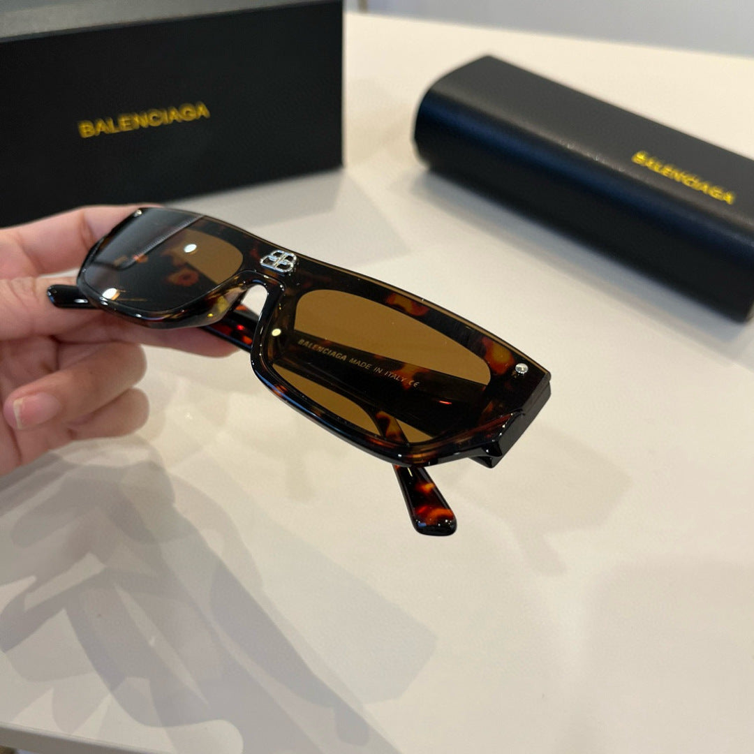 Balenciaga Rectangular Brown Lens Sunglasses for Men & Women - 372341 - detail image 6