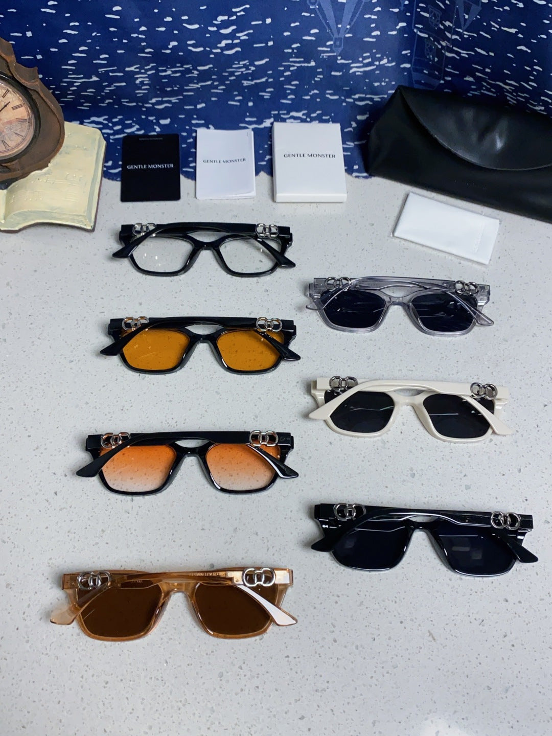 Gentle Monster XOXO Square Silver Lens Sunglasses for Men & Women - 158678 - detail image 10