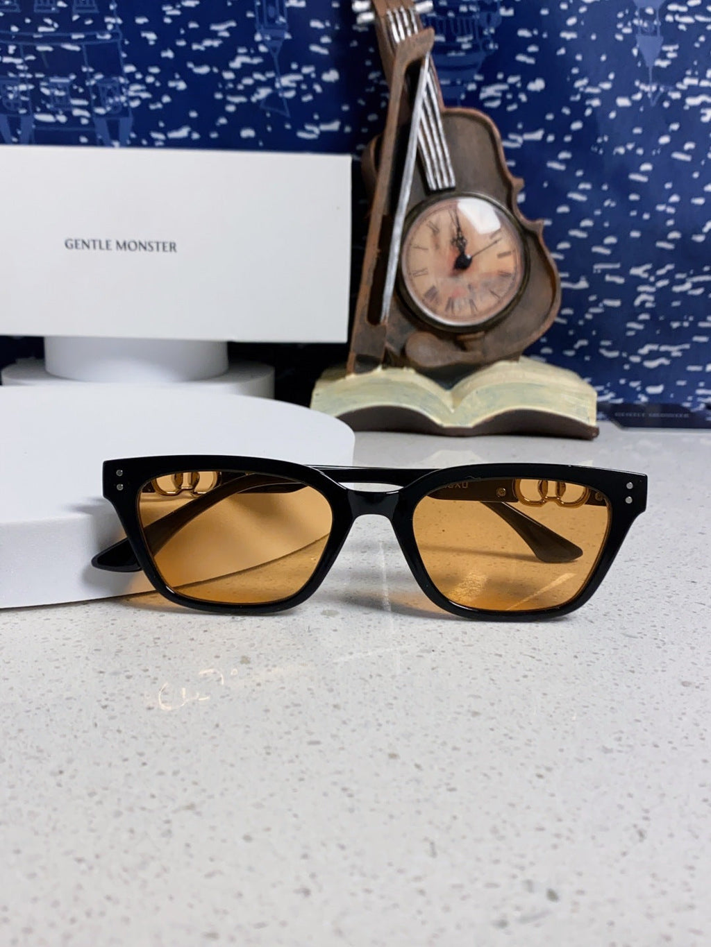 Gentle Monster XOXO Square Brown Lens Sunglasses for Men & Women - 867255 - detail image 9