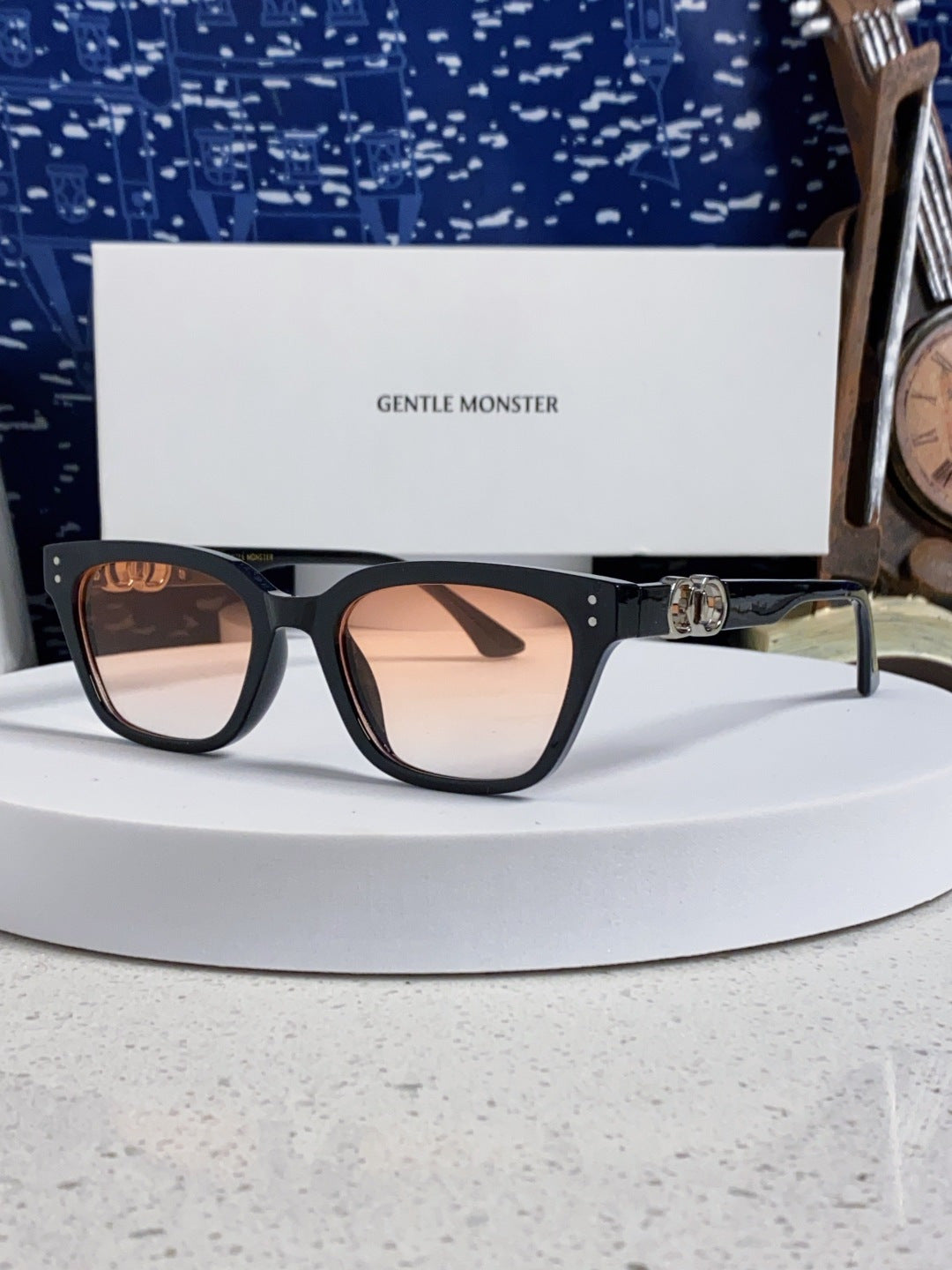 Gentle Monster XOXO Square Brown Lens Sunglasses for Men & Women - 158675