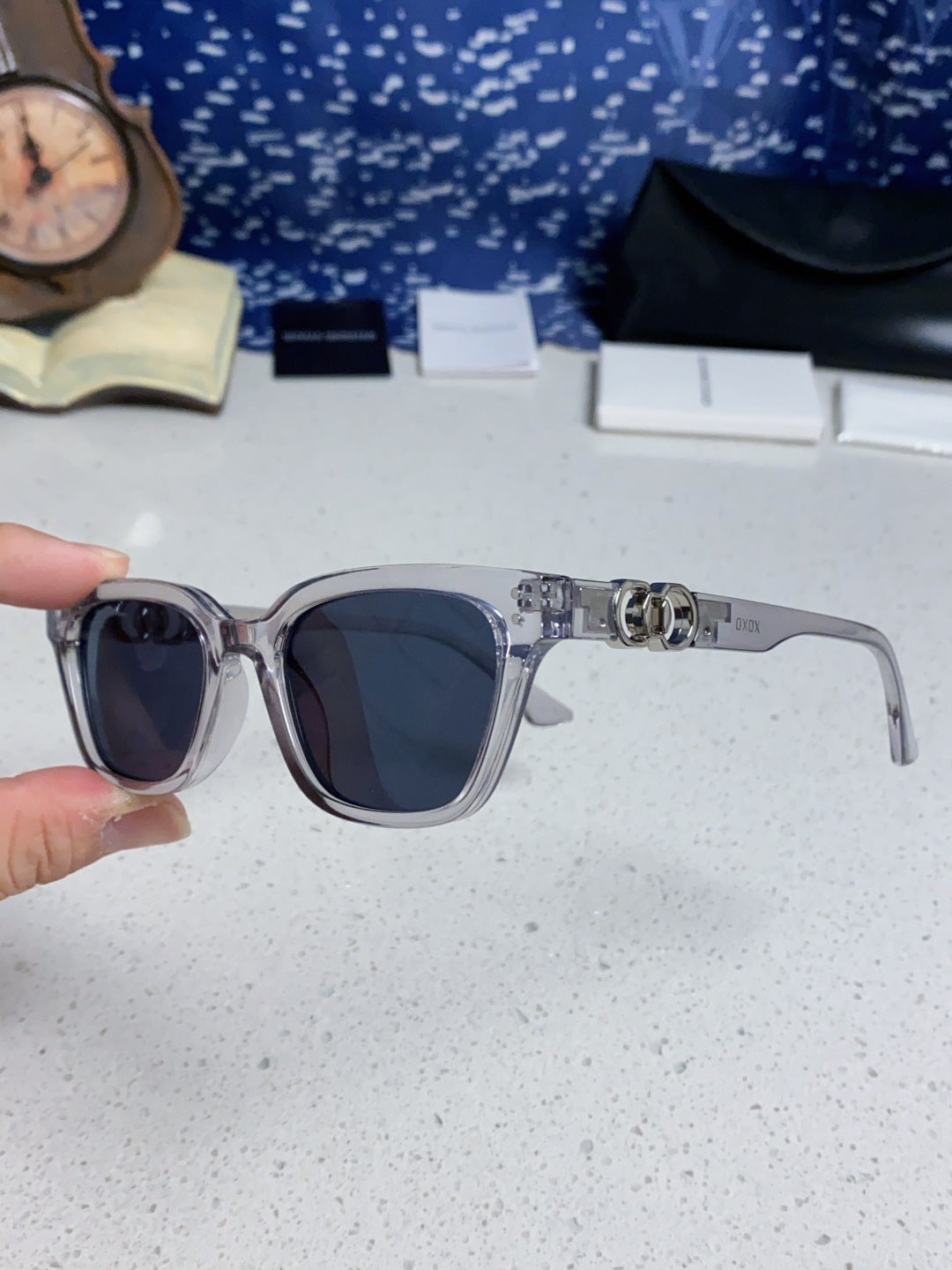 Gentle Monster XOXO Square Blue Lens Sunglasses for Men & Women - 867258 - detail image 6