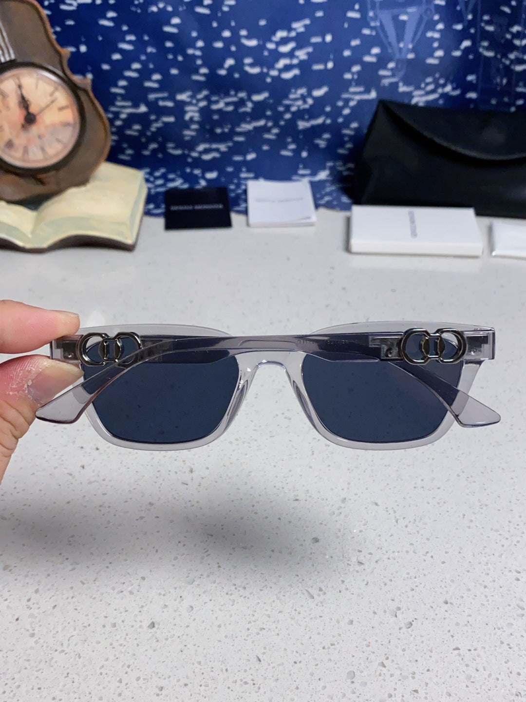 Gentle Monster XOXO Square Blue Lens Sunglasses for Men & Women - 416475 - detail image 5