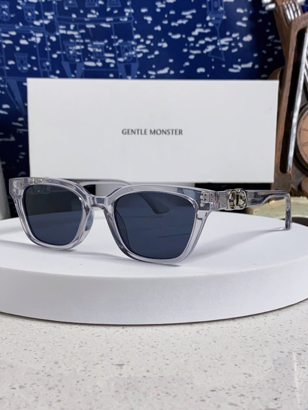 Gentle Monster XOXO Square Blue Lens Sunglasses for Men & Women - 158677