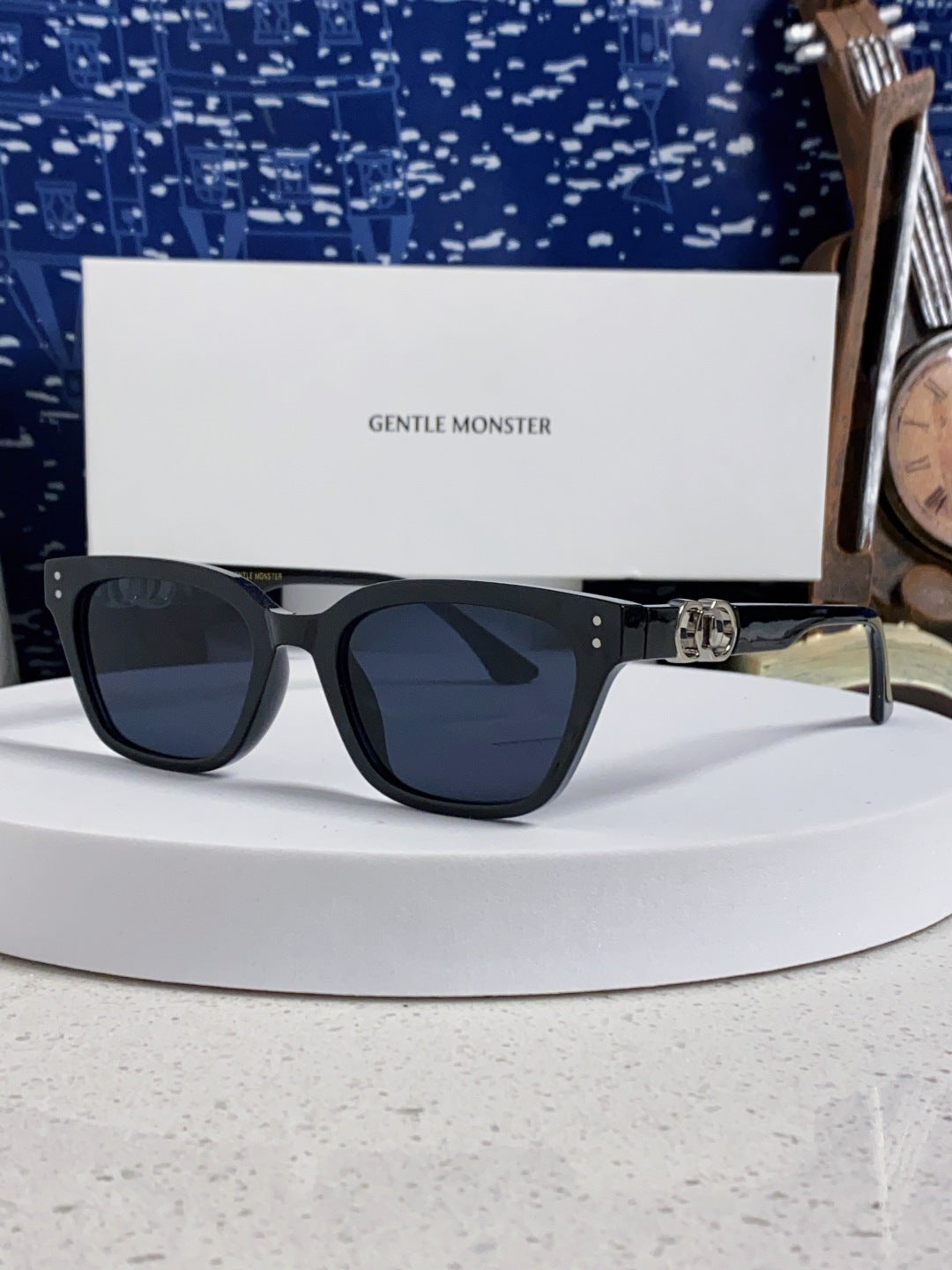 Gentle Monster XOXO Square Black Lens Sunglasses for Men & Women