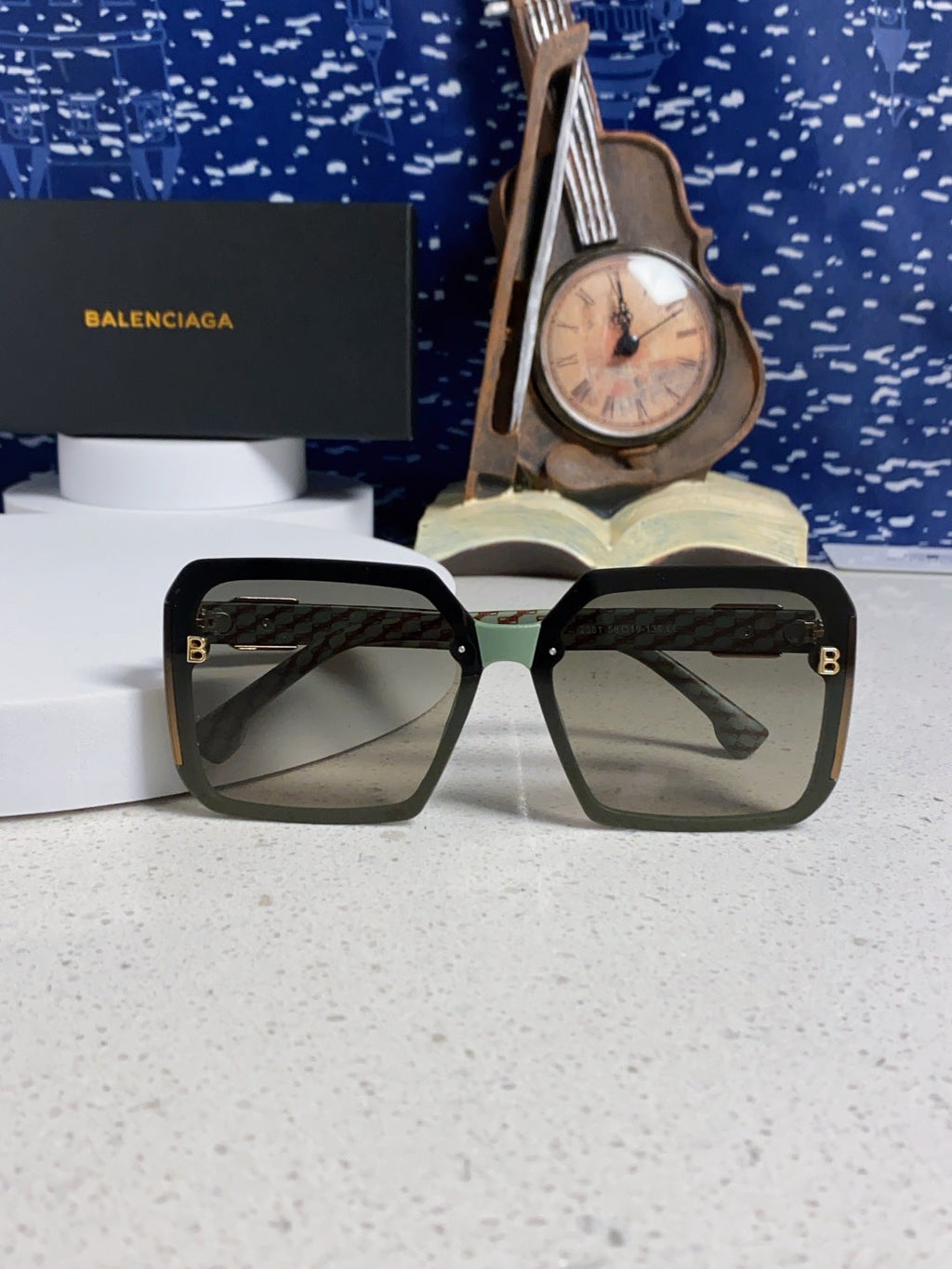 Balenciaga Square Gray Lens Sunglasses for Men & Women - 867209 - detail image 8