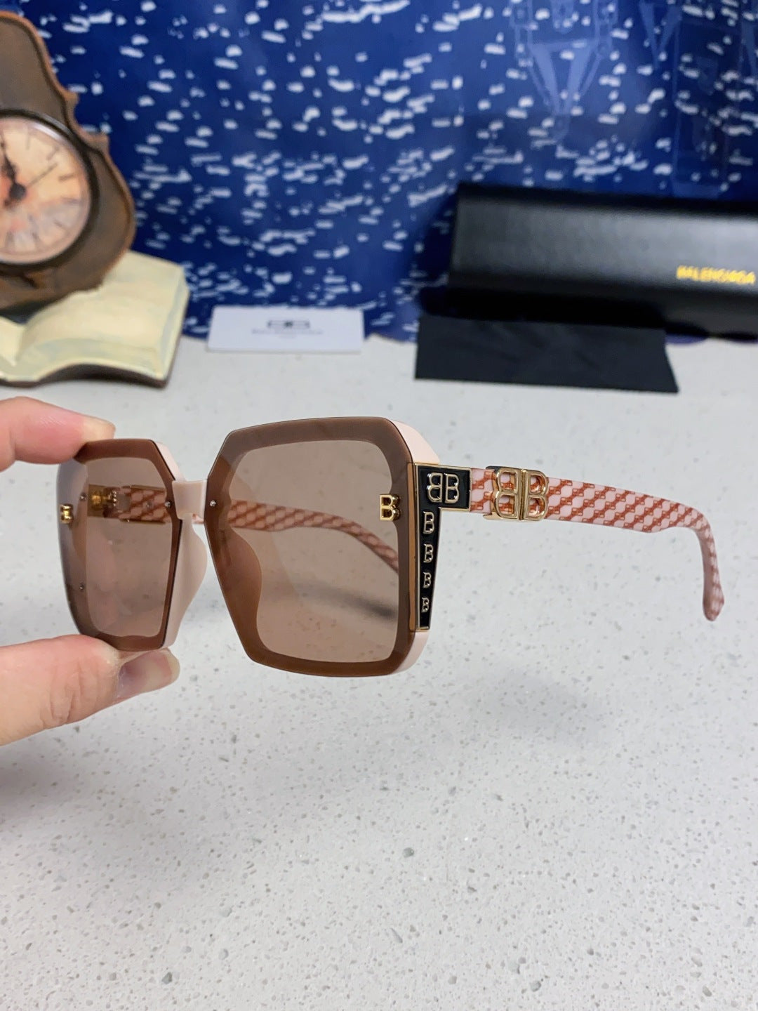 Balenciaga Square Red Lens Sunglasses for Men & Women - 867210 - detail image 6